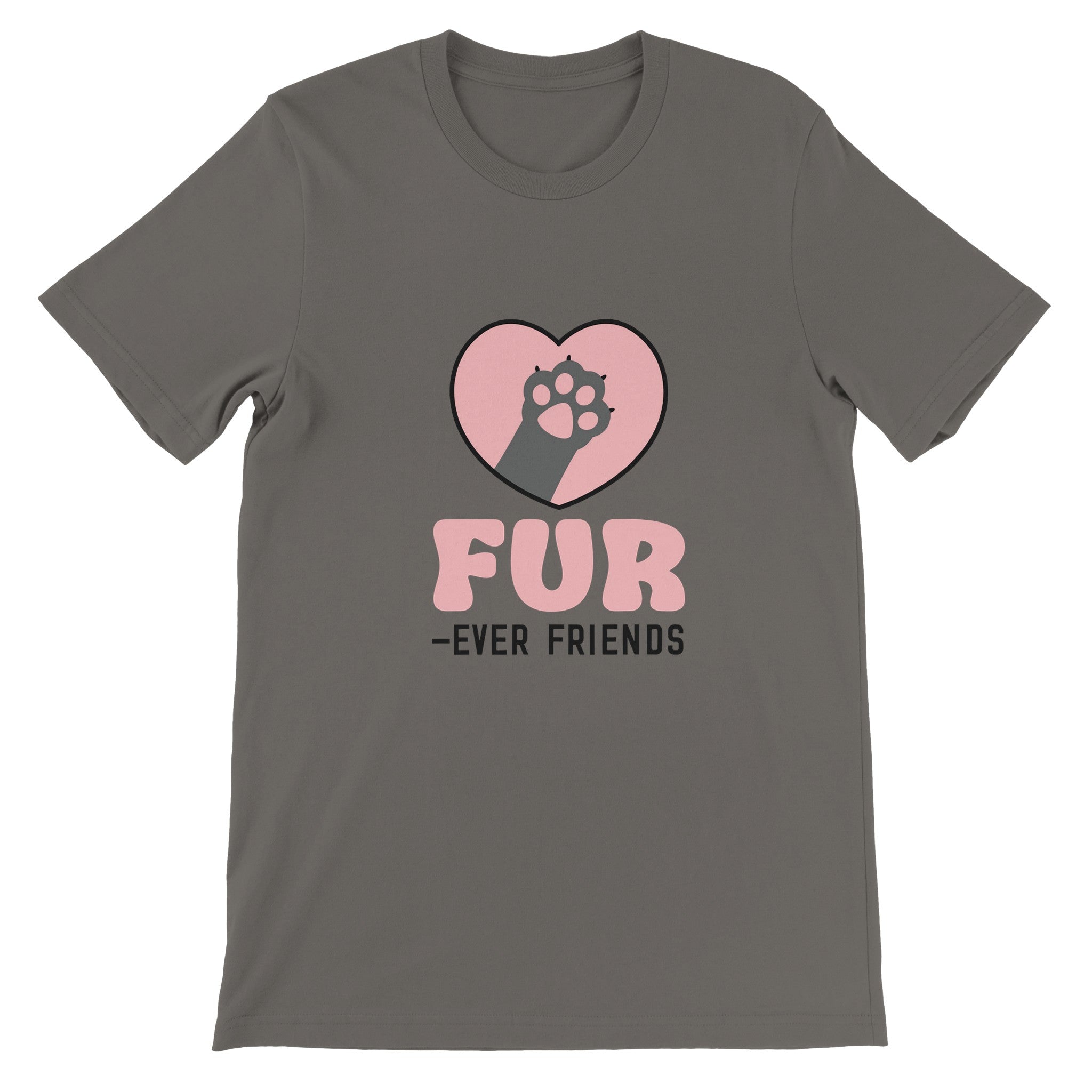 Budget Unisex Crewneck T-shirt/Fur-Ever-Friends - Enet Images