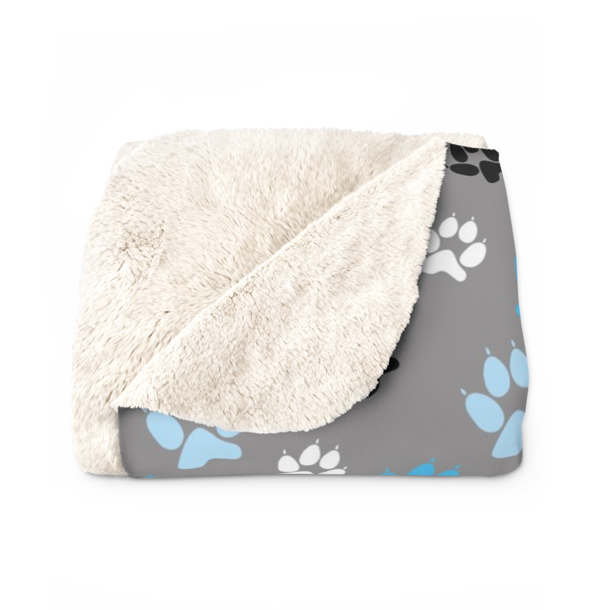 Love Paws/Sherpa Fleece Blanket - Enet Images