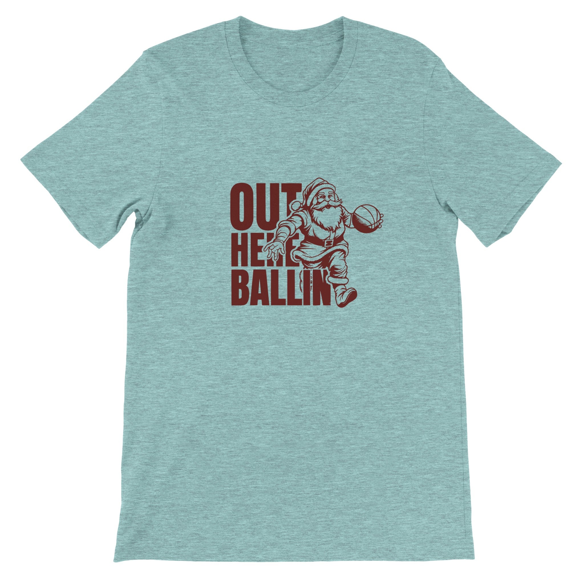 Budget Unisex Crewneck T-shirt/Santa-Basket - Enet Images