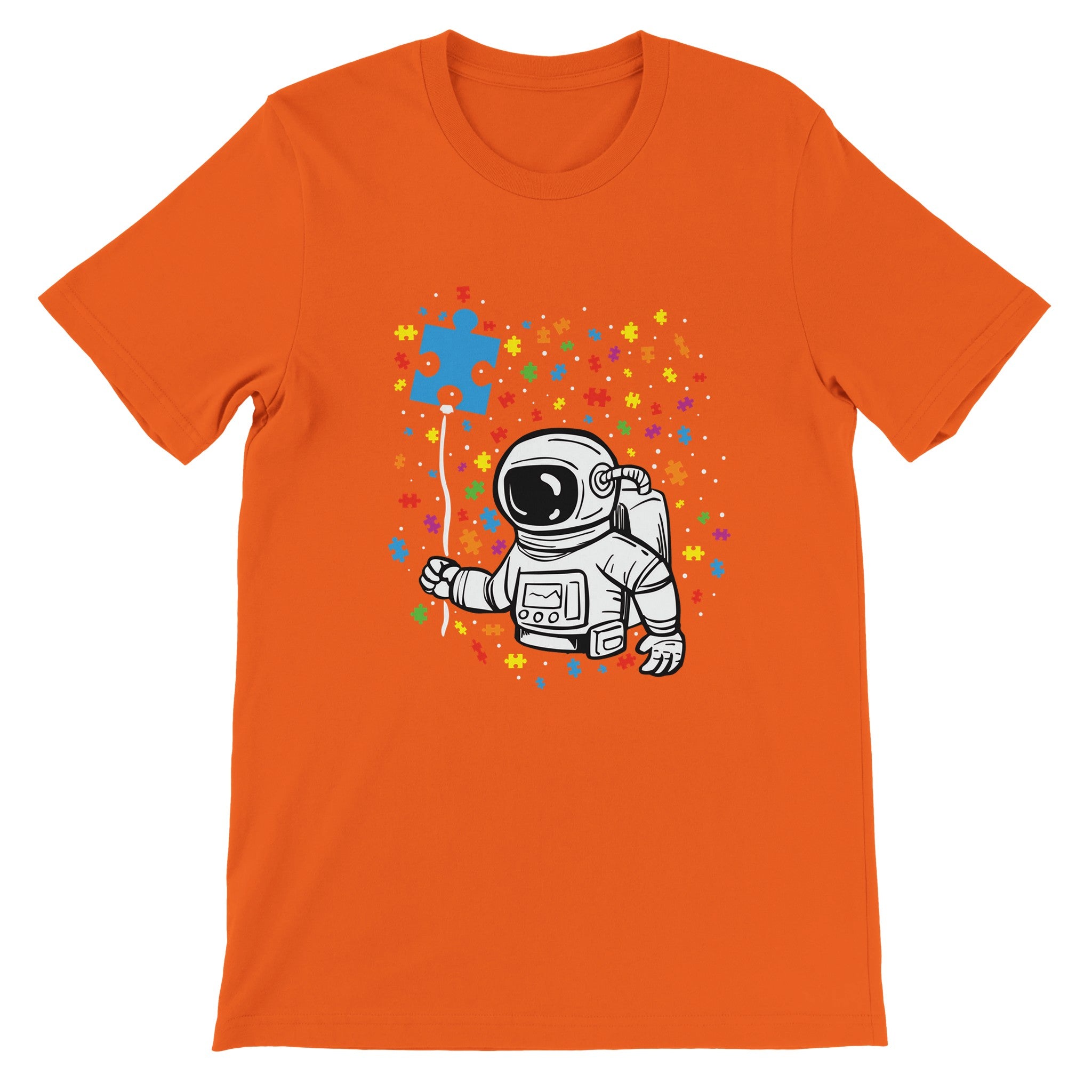Budget Unisex Crewneck T-shirt/Astronaut-Autism - Enet Images