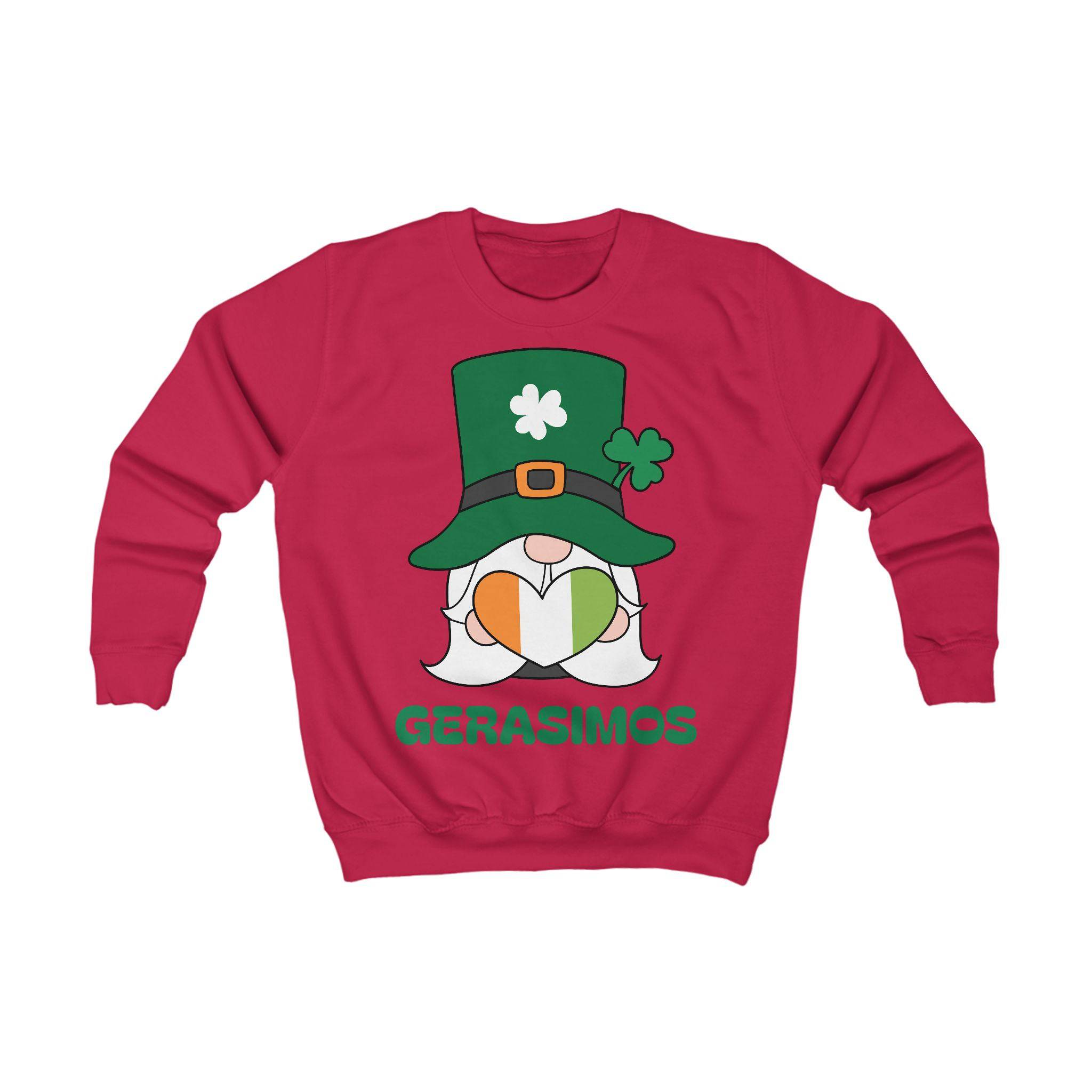 Kids Sweatshirt/Gnome-Saint-Patrick - Enet Images