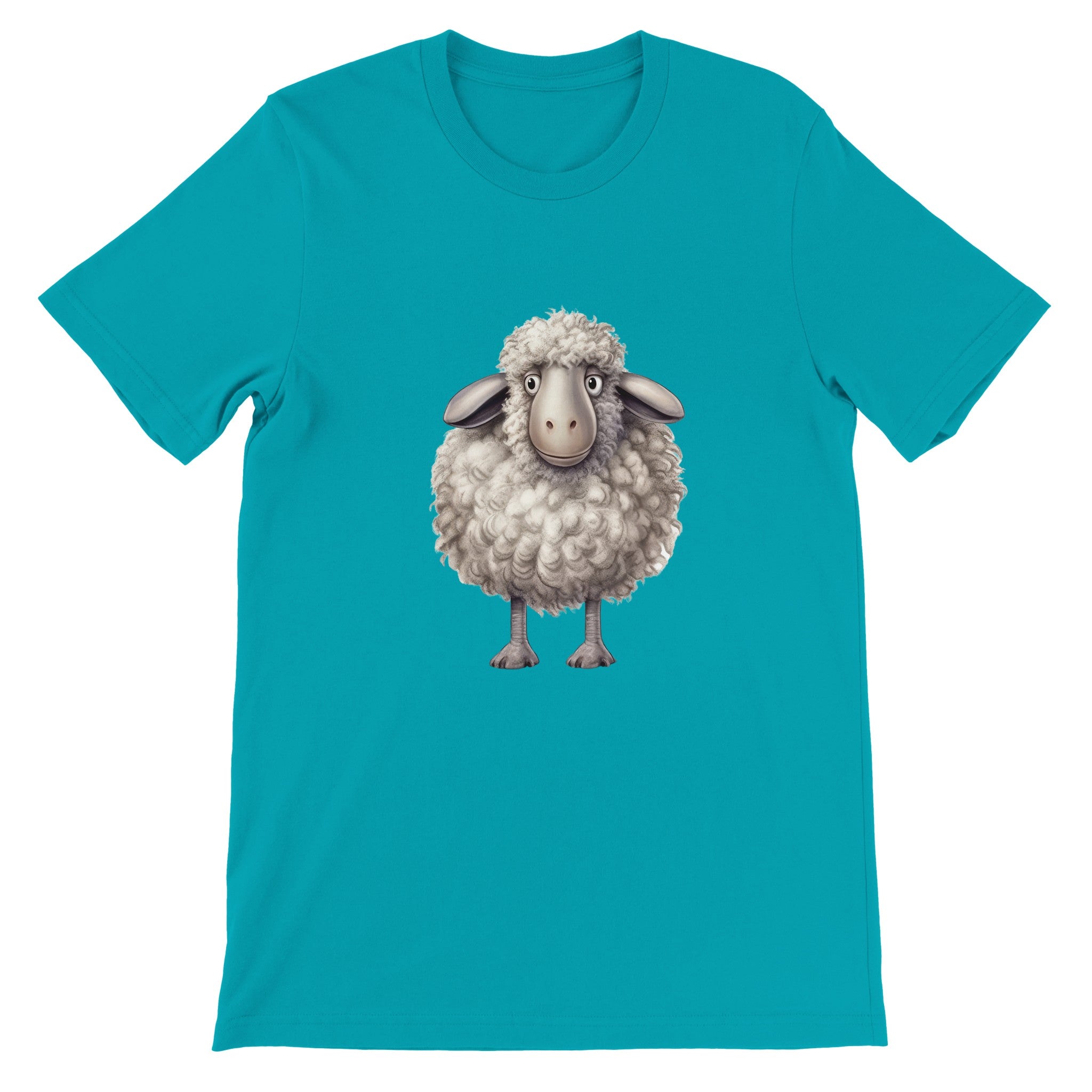 Budget Unisex Crewneck T-shirt/Sheep - Enet Images