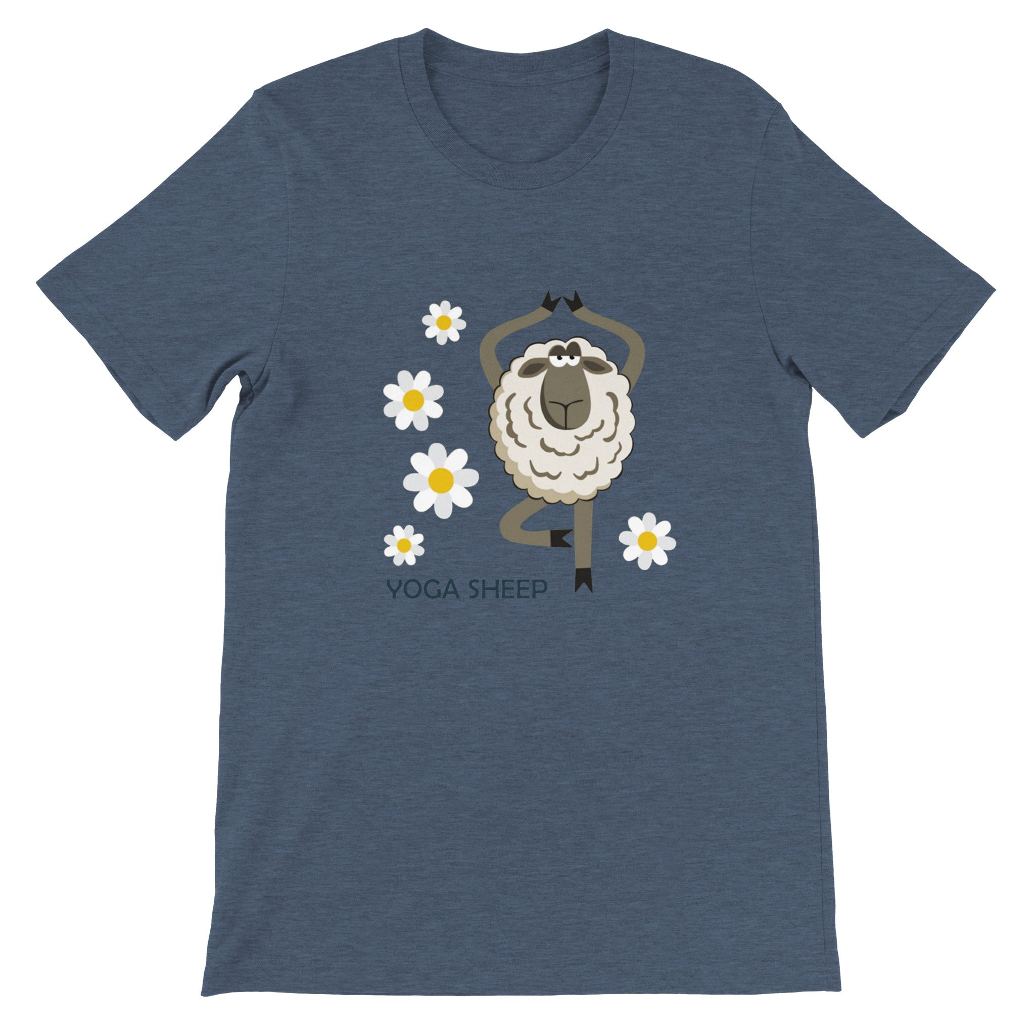 Budget Unisex Crewneck T-shirt/Yoga-Sheep - Enet Images