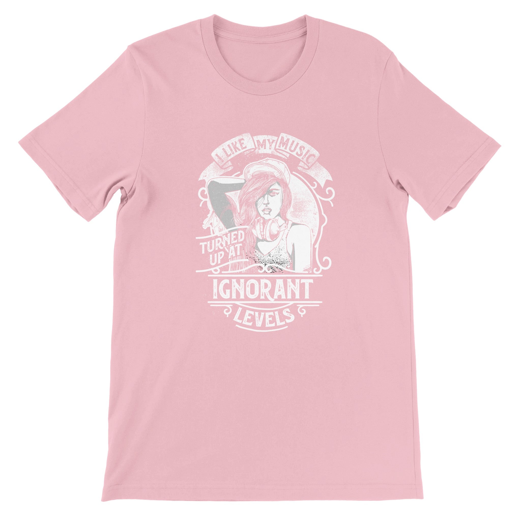 Budget Unisex Crewneck T-shirt/I-Like-My-Music - Enet Images