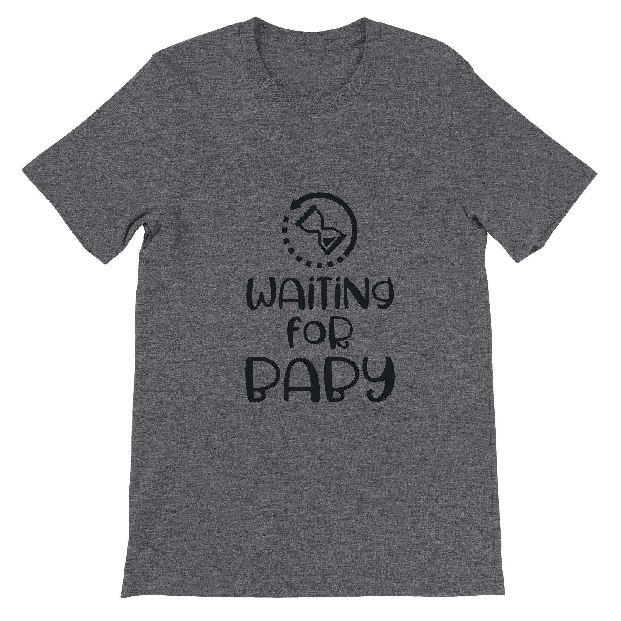 Budget Unisex Crewneck T-shirt/Waiting-For-Baby - Enet Images