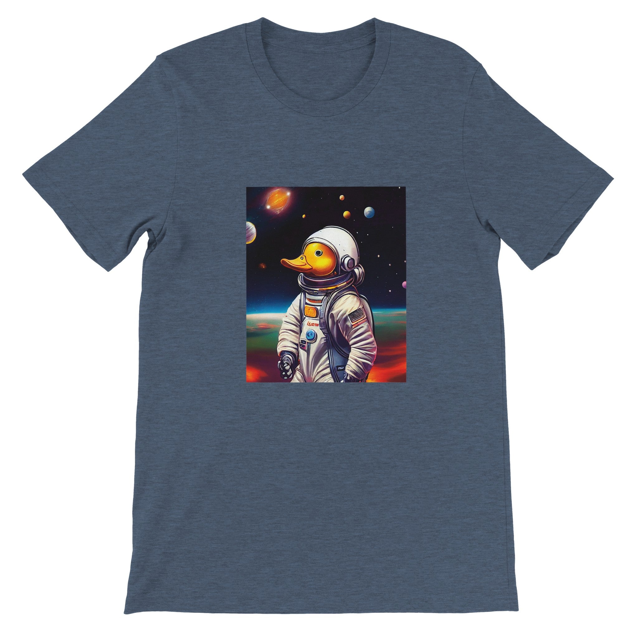 Budget Unisex Crewneck T-shirt/Astronaut-Duck - Enet Images