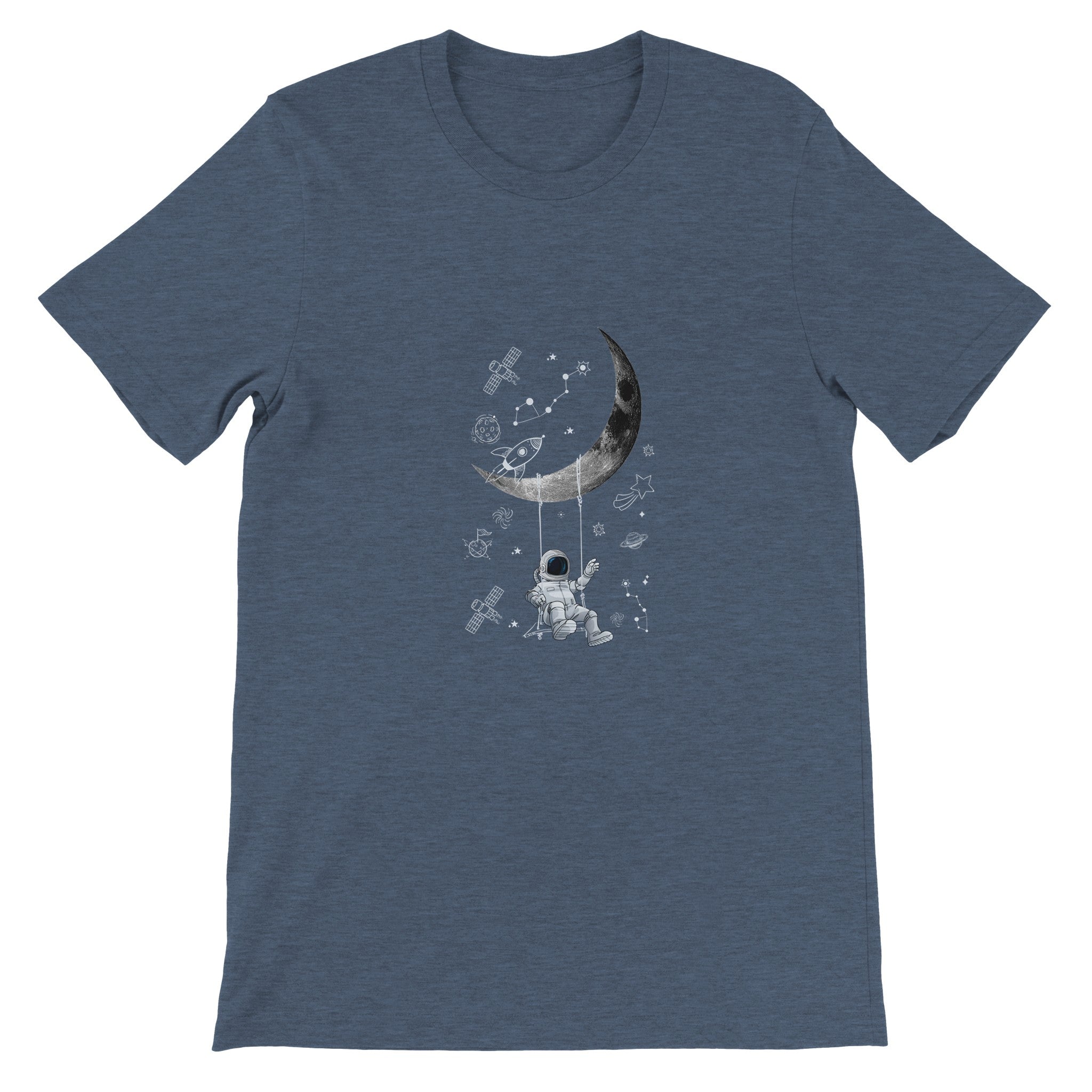 Budget Unisex Crewneck T-shirt/Astronaut-Swing - Enet Images