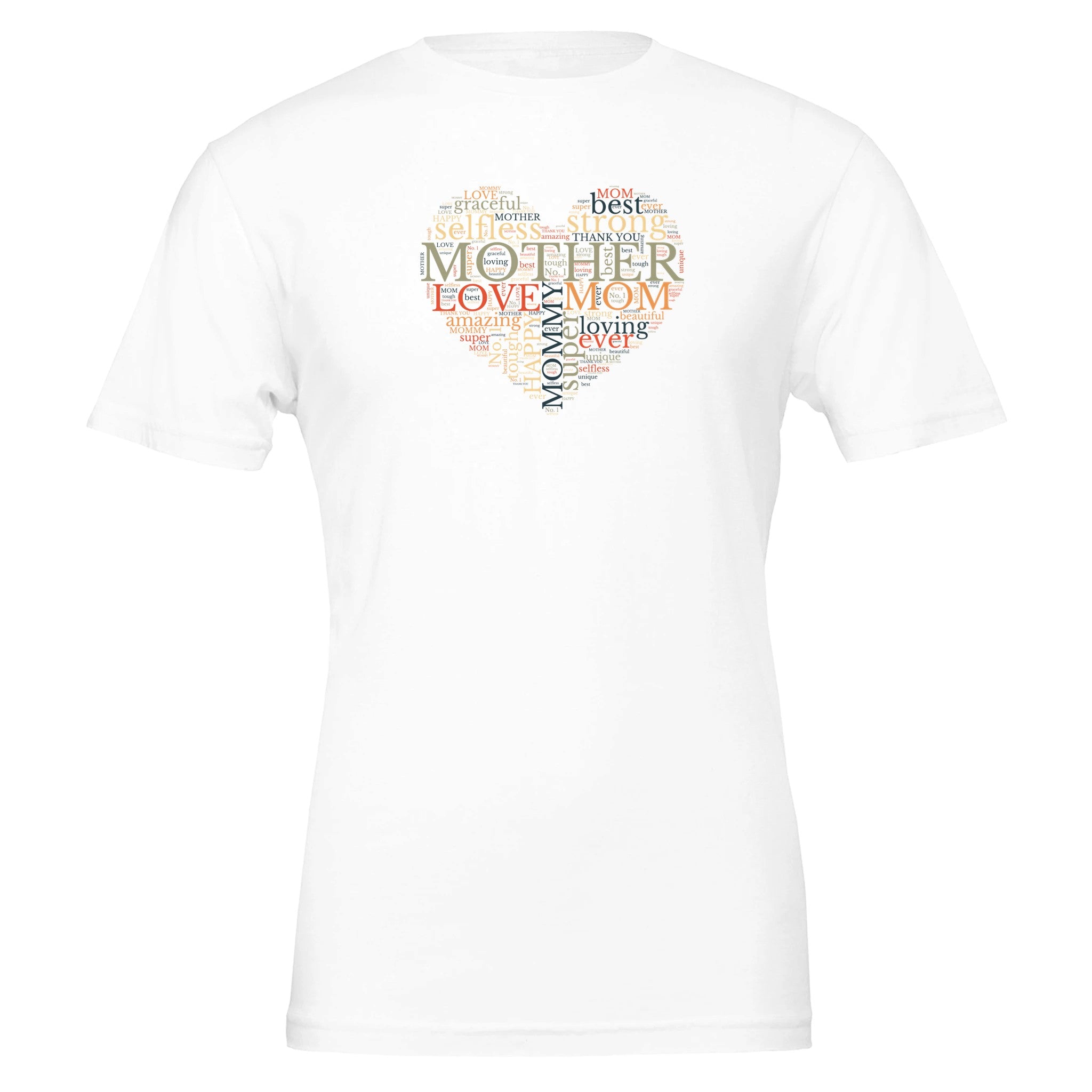 Mother's Day Super Mom Word Cloud Unisex T-Shirt/ Express Your