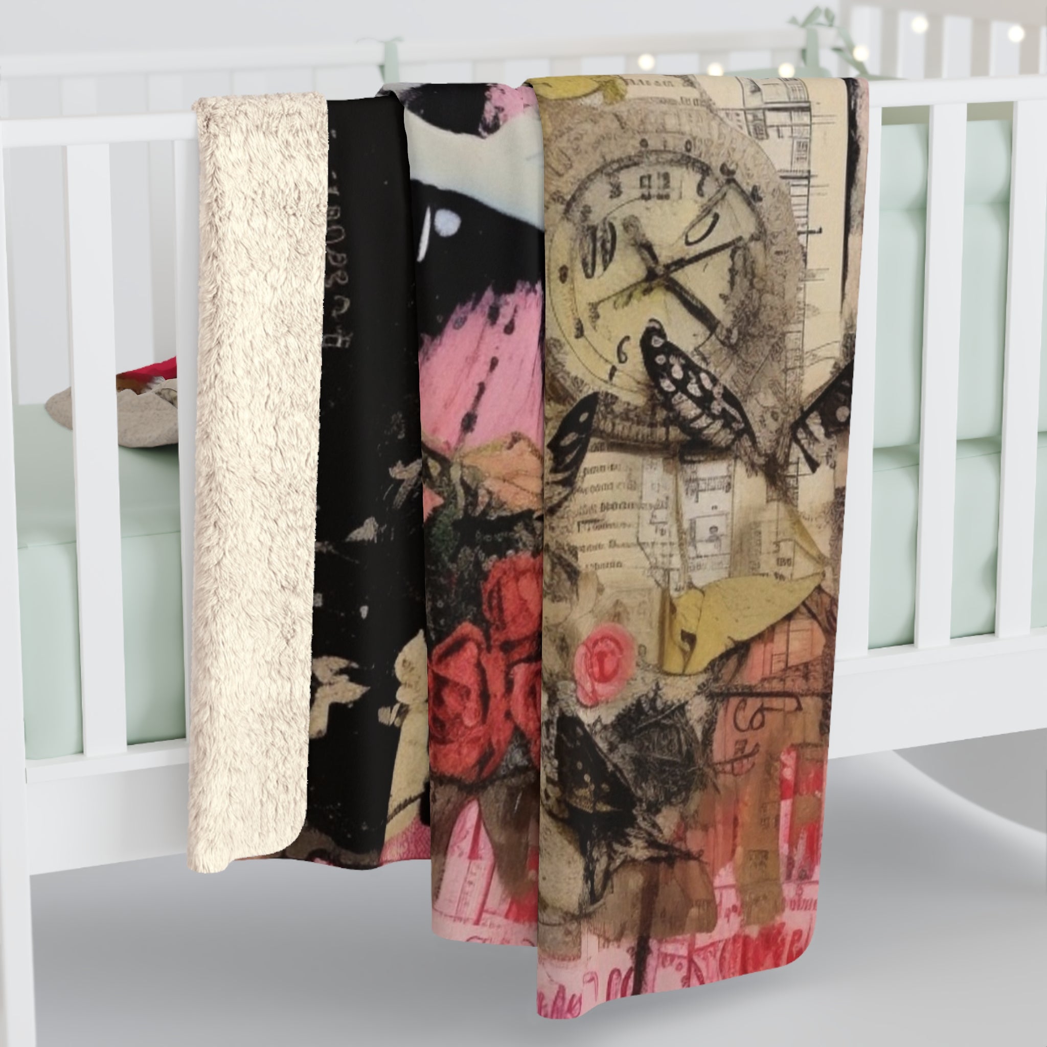 Valentine Romantic Couple/Sherpa Fleece Blanket - Enet Images