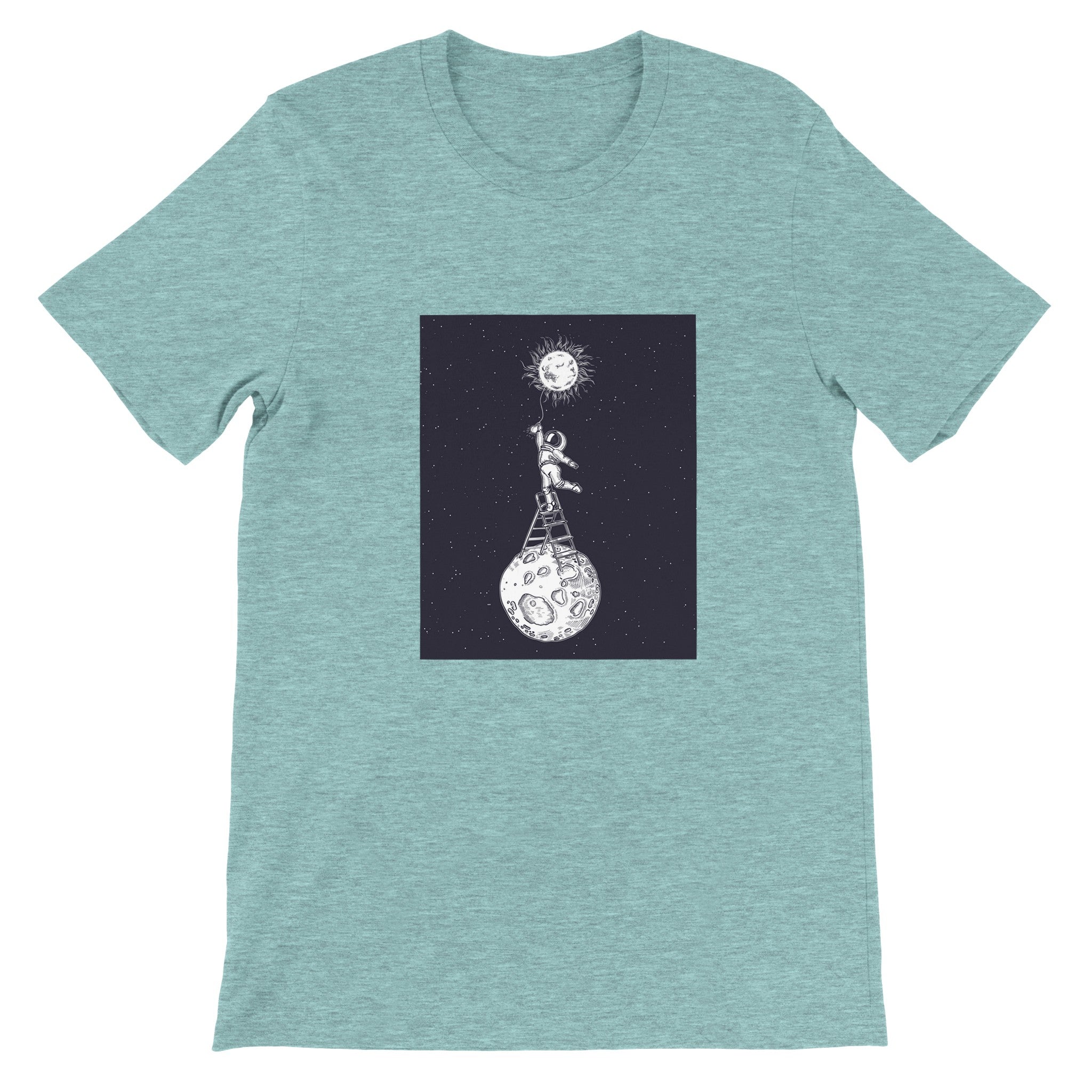 Budget Unisex Crewneck T-shirt/Astronaut-Sun - Enet Images