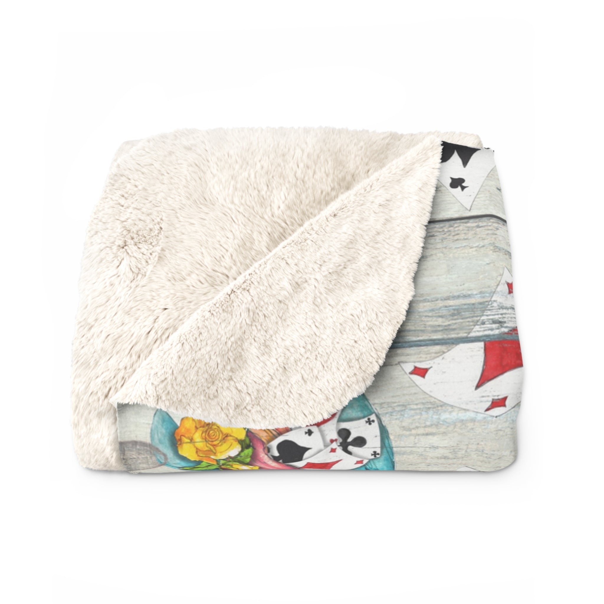 Love Cards/Sherpa Fleece Blanket - Enet Images