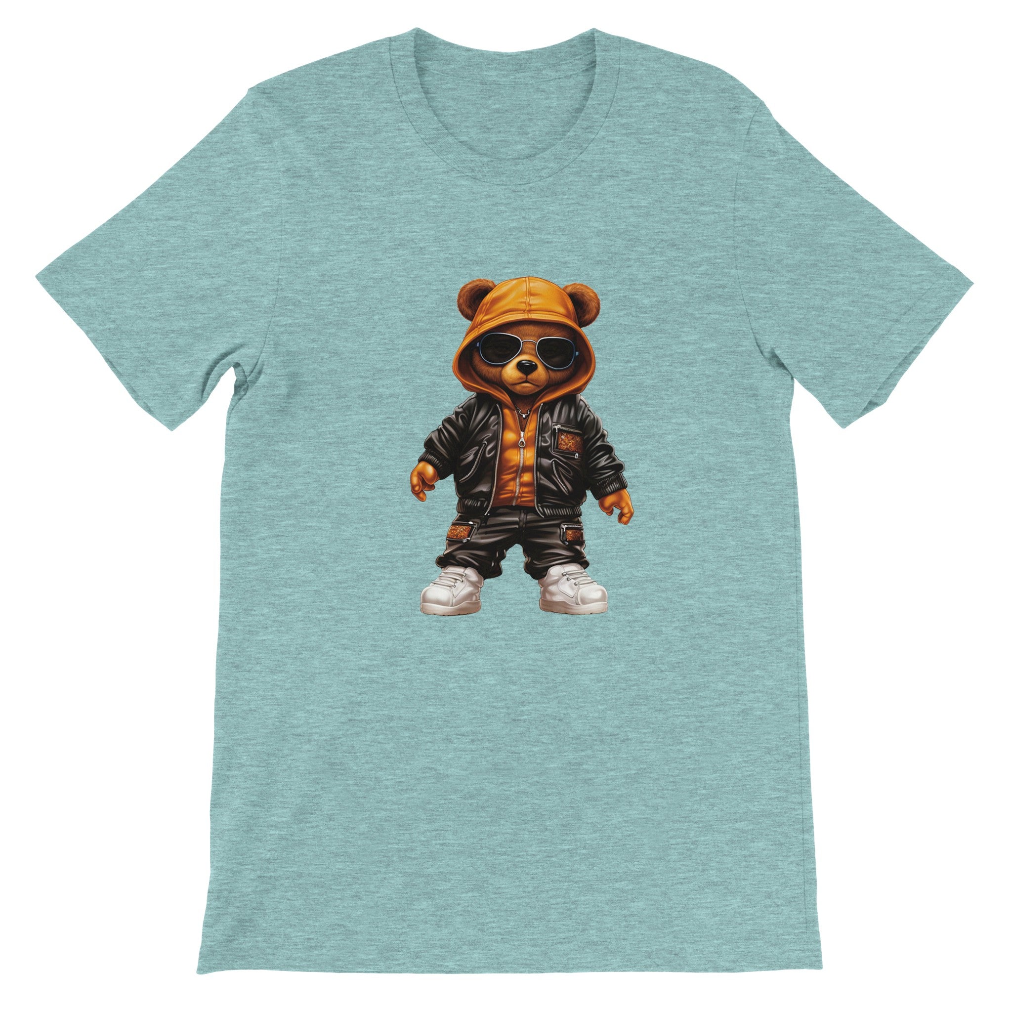 Budget Unisex Crewneck T-shirt/Hip-Hop-Teddy-Bear - Enet Images