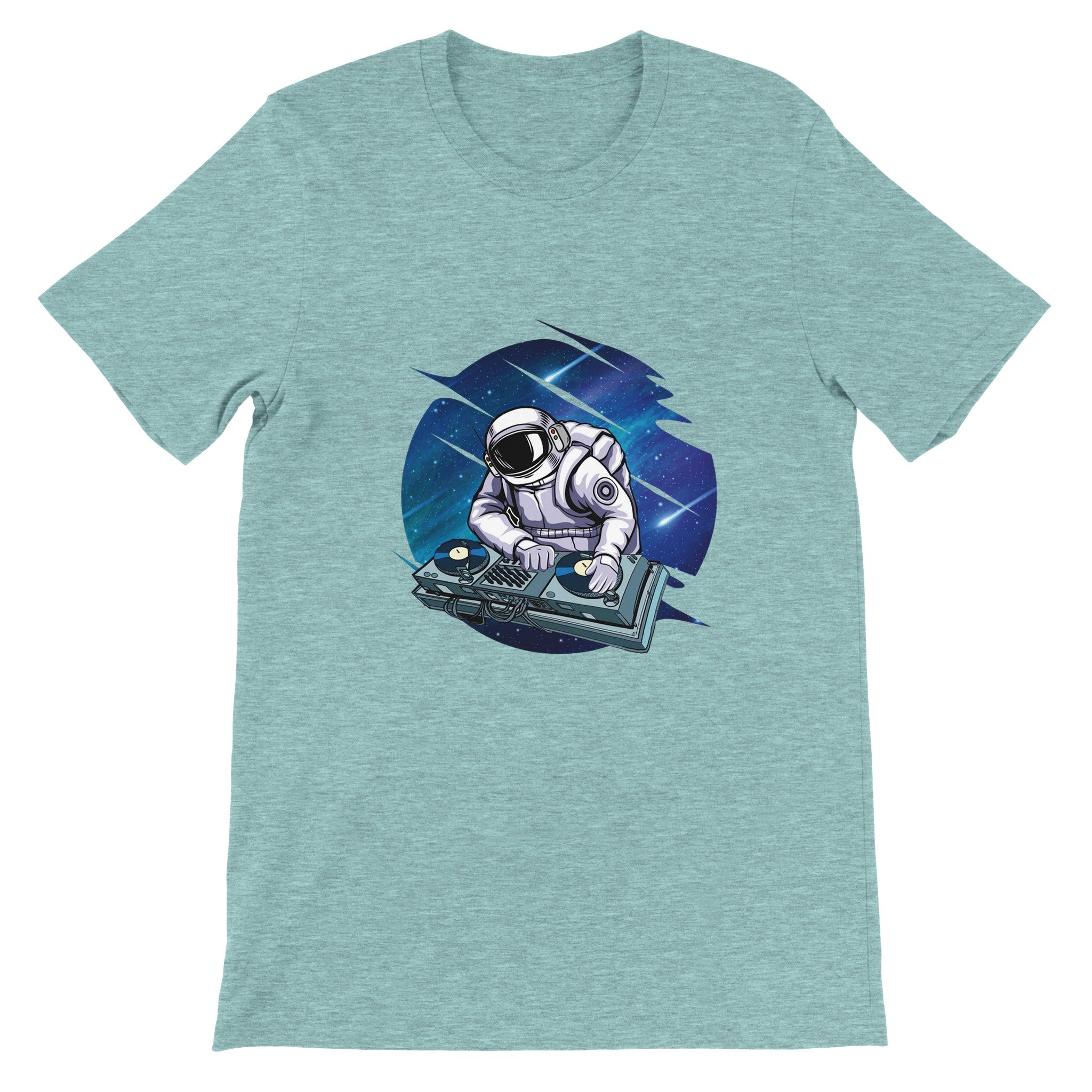 Budget Unisex Crewneck T-shirt/Astronaut-DJ - Enet Images
