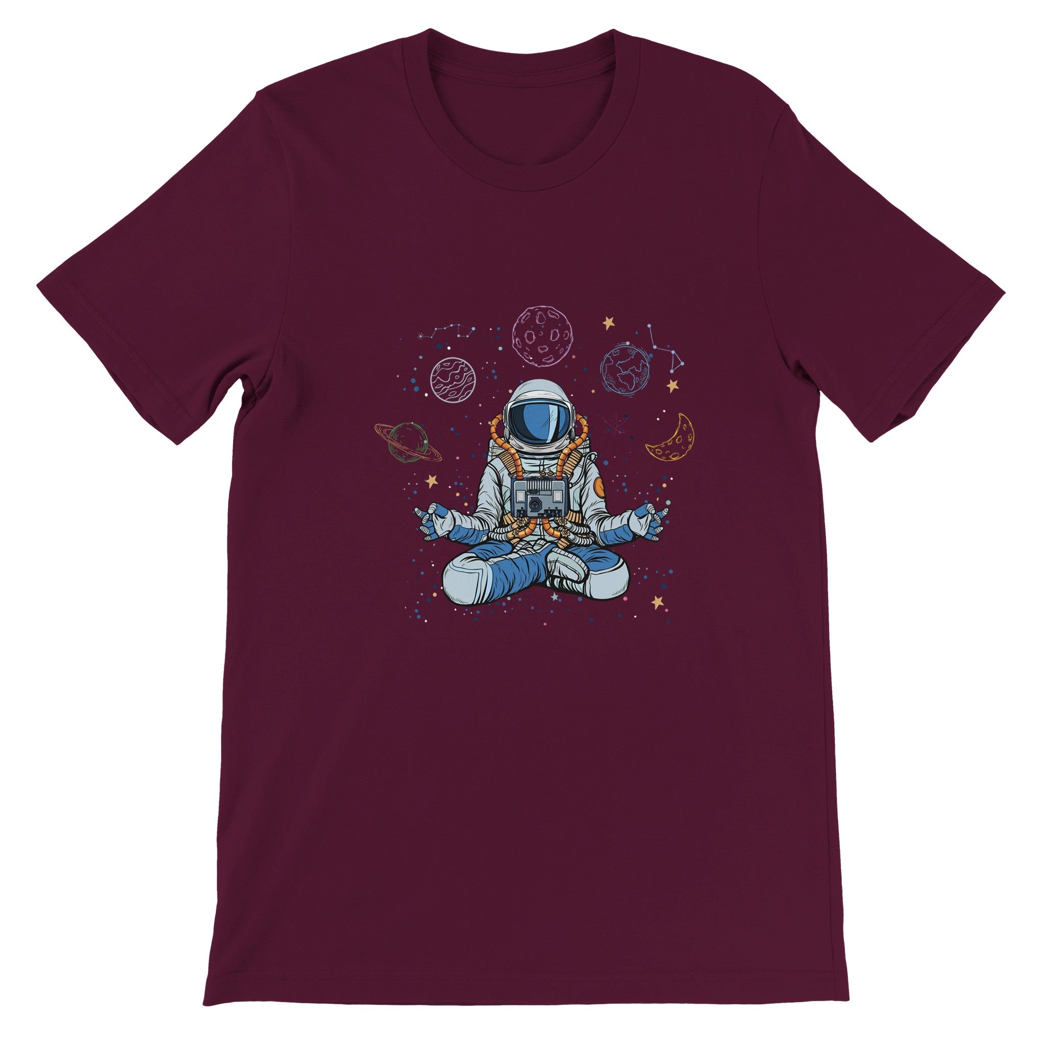 Budget Unisex Crewneck T-shirt/Astronaut-Yoga - Enet Images