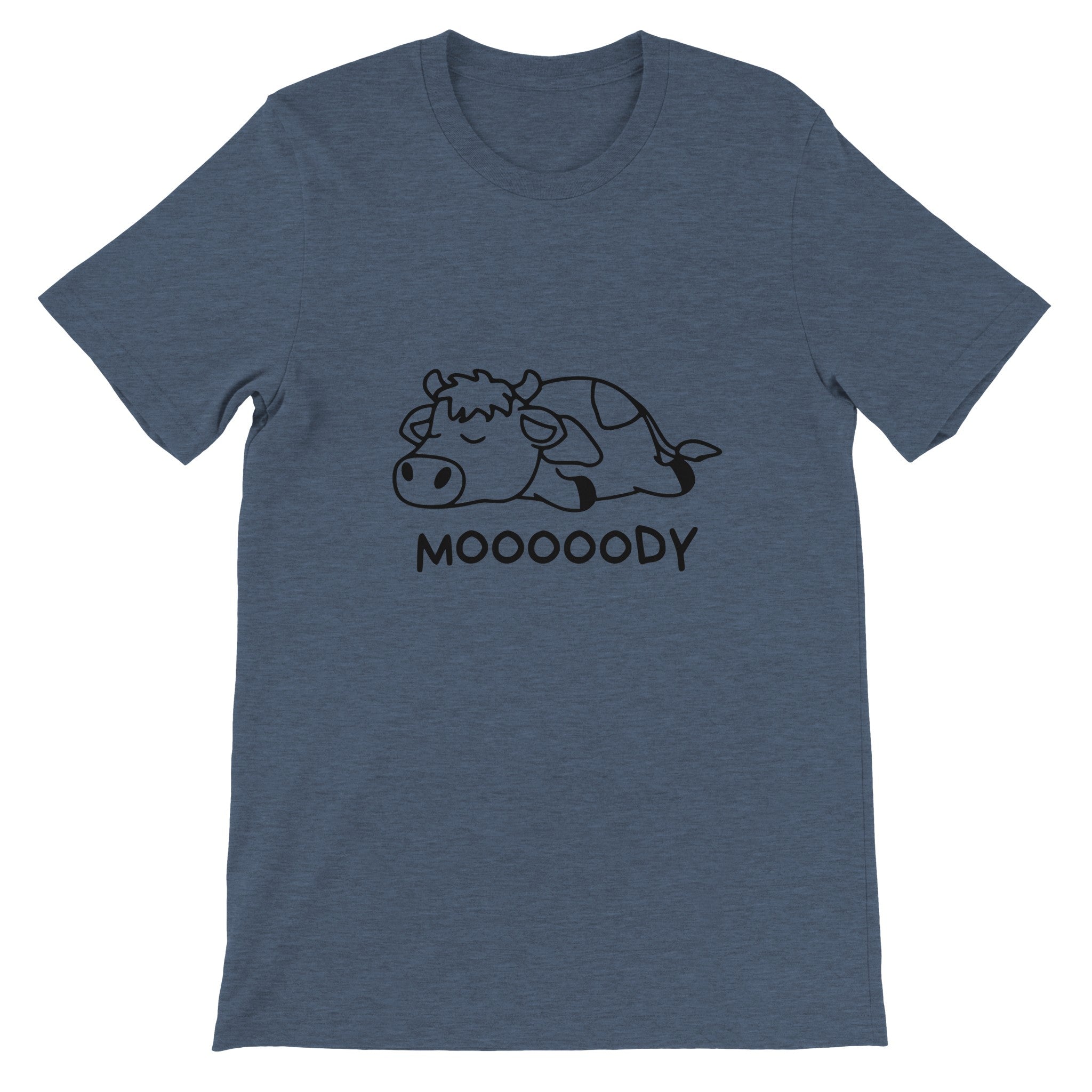Budget Unisex Crewneck T-shirt/Moody-Cow - Enet Images