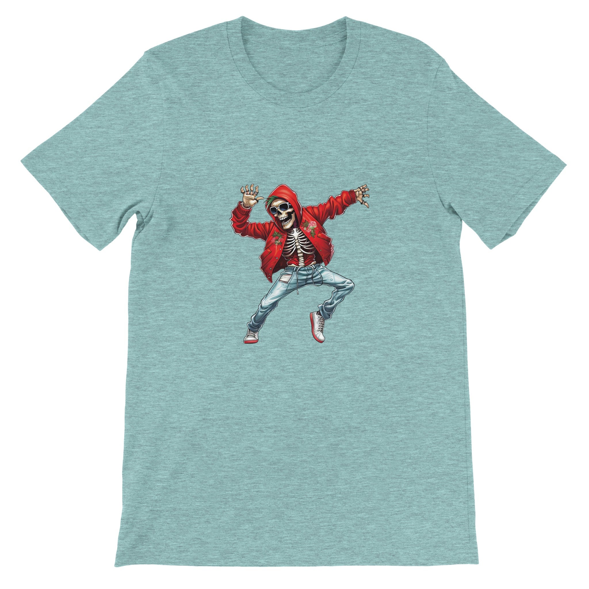 Budget Unisex Crewneck T-shirt/Skeleton-Christmas - Enet Images