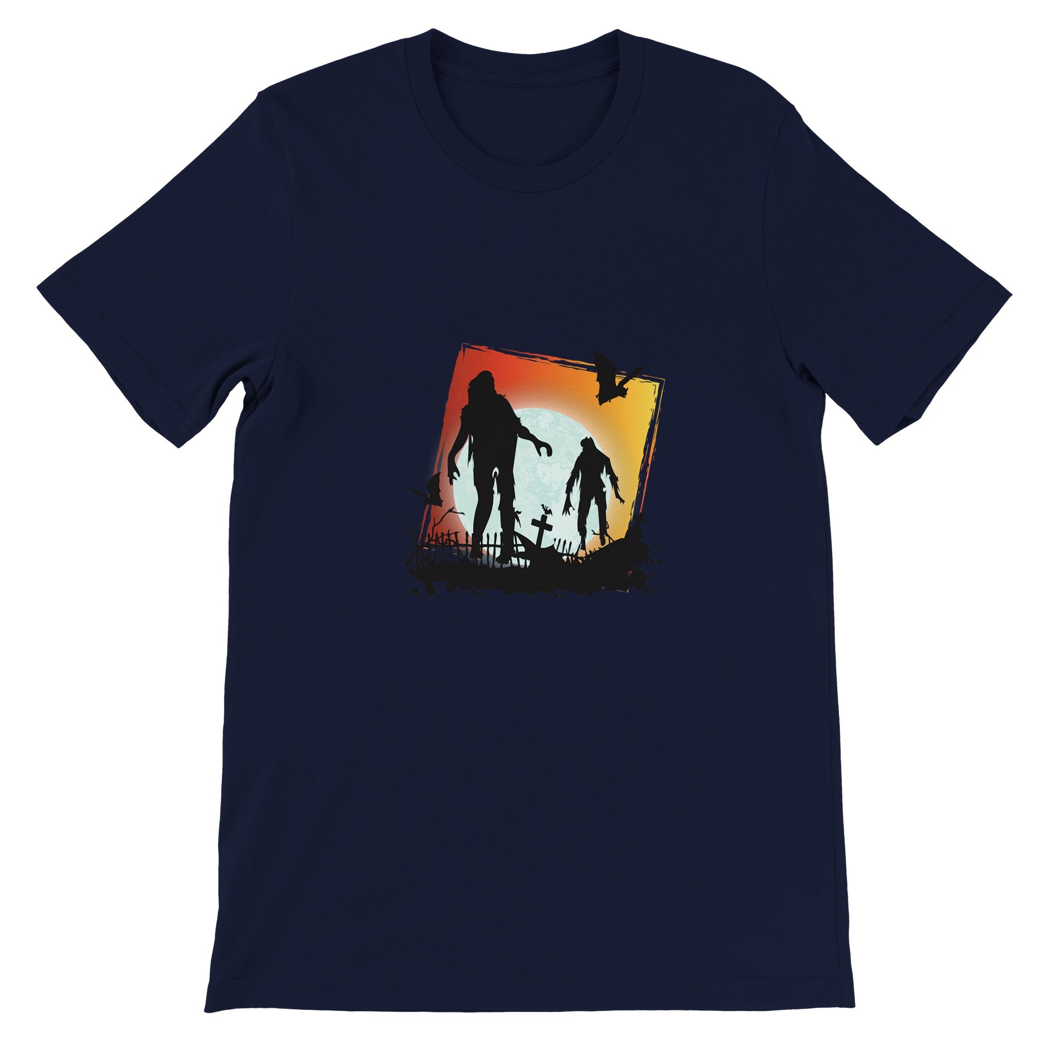 Budget Unisex Crewneck T-shirt/Zombies-Night-Out - Enet Images