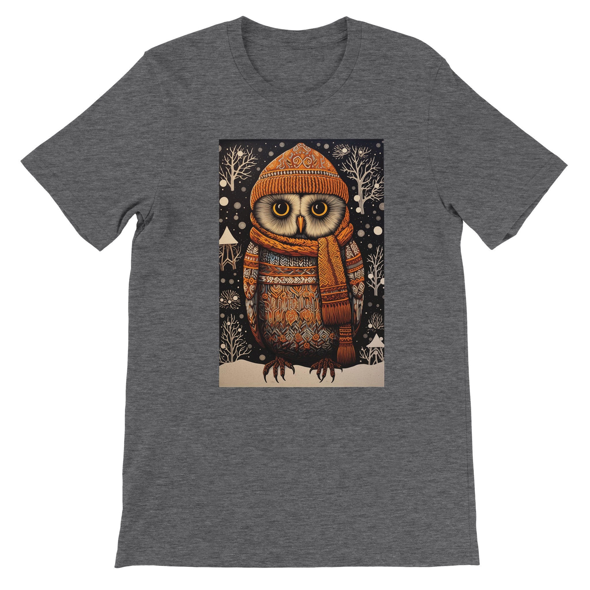 Budget Unisex Crewneck T-shirt/Owl-Winter - Enet Images