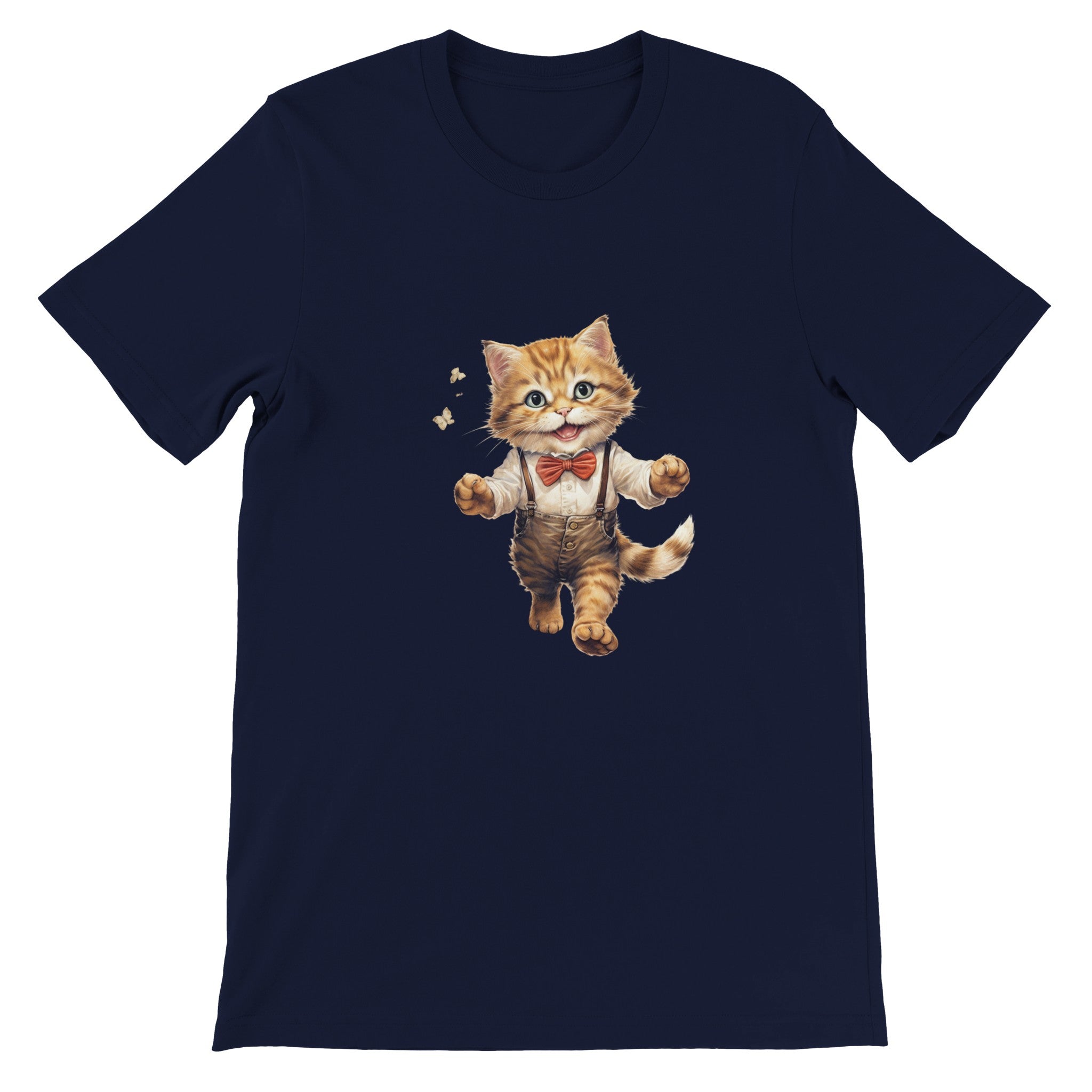 Budget Unisex Crewneck T-shirt/Mr-Cat - Enet Images