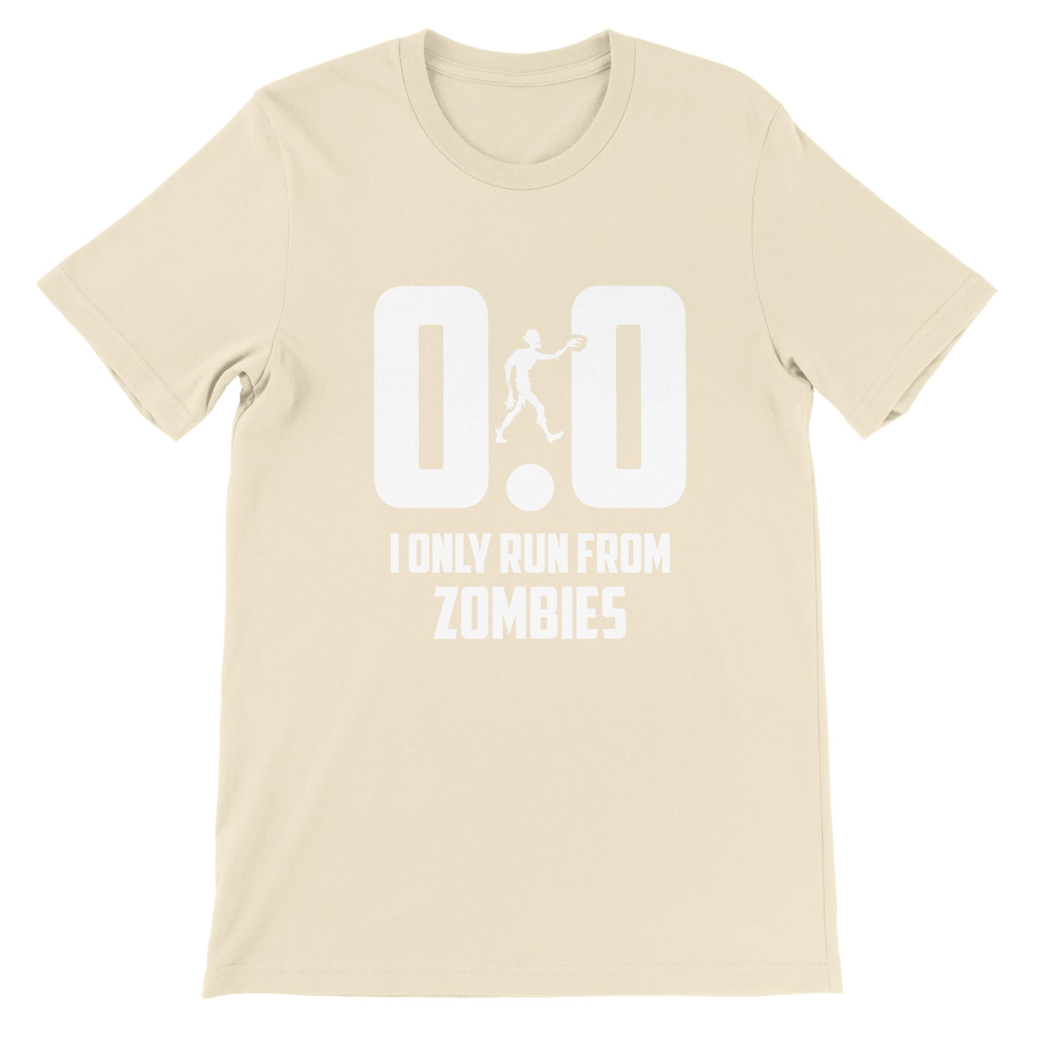 Budget Unisex Crewneck T-shirt/Only-Run-From-Zombies - Enet Images