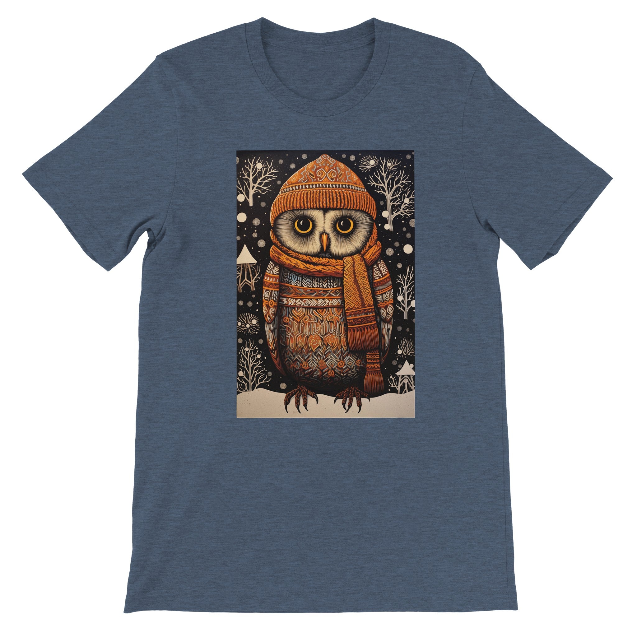 Budget Unisex Crewneck T-shirt/Owl-Winter - Enet Images