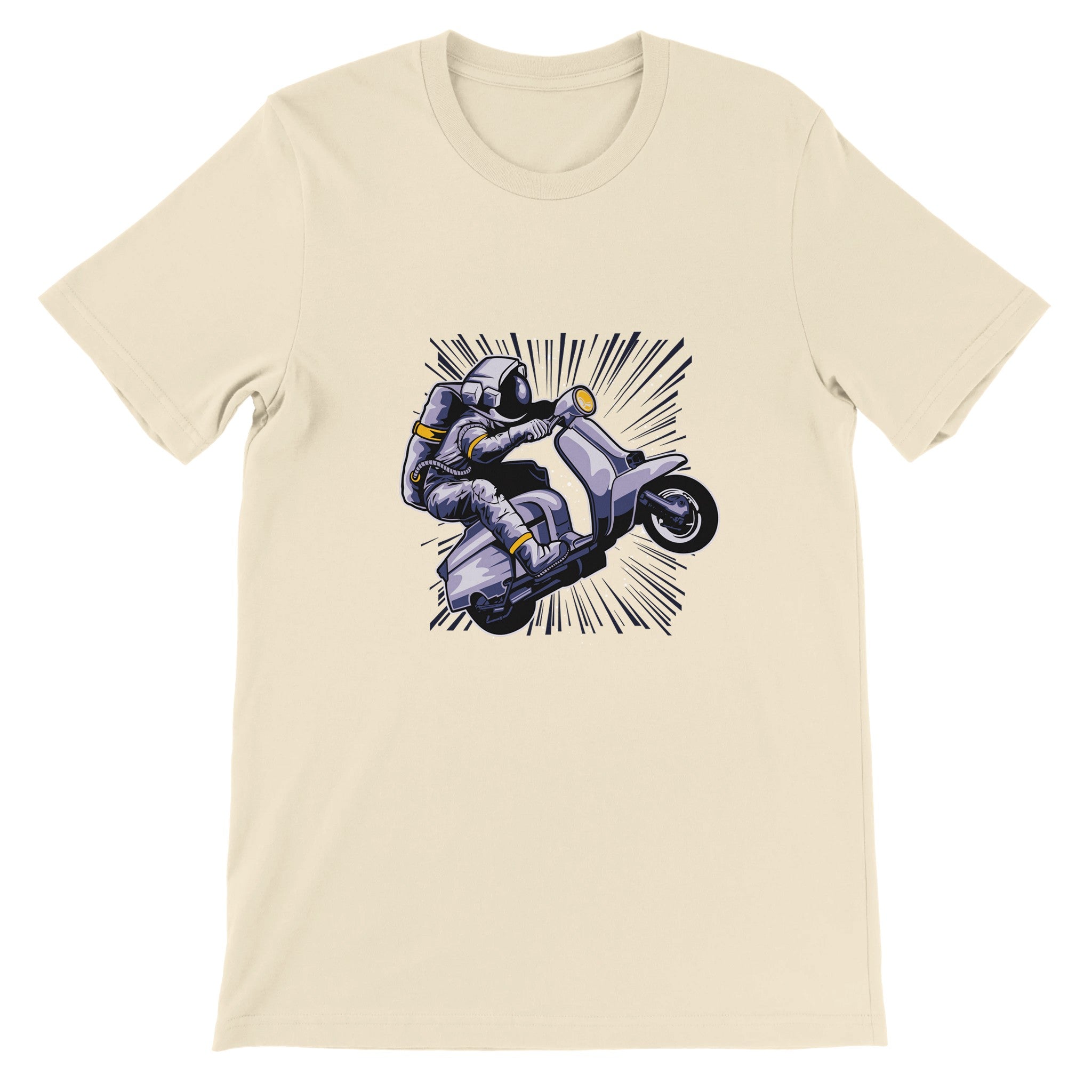 Budget Unisex Crewneck T-shirt/Astronaut-Vespa - Enet Images