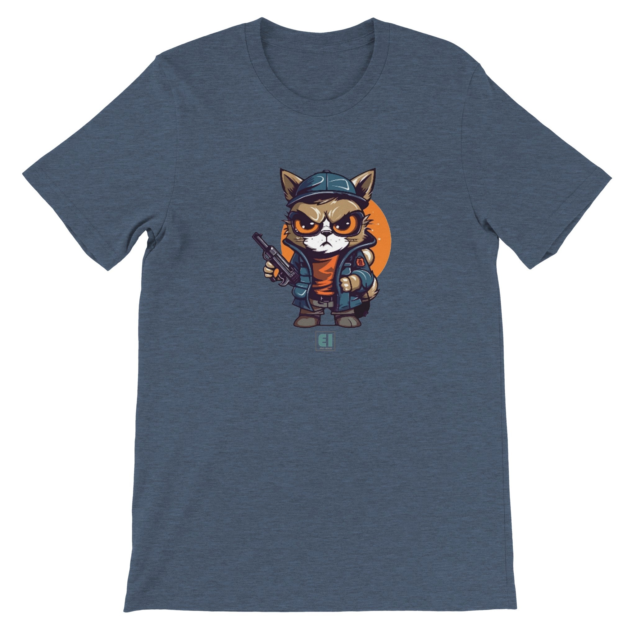 Budget Unisex Crewneck T-shirt/Cat-Fellow - Enet Images