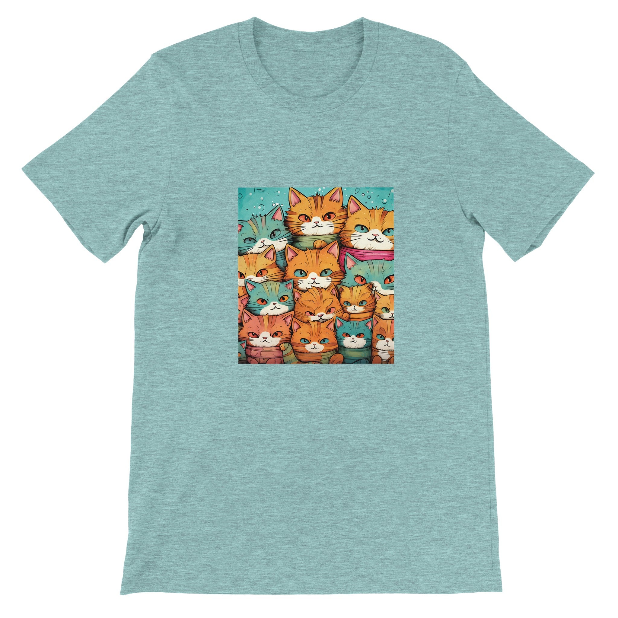 Budget Unisex Crewneck T-shirt/Crowd-Of-Cats - Enet Images