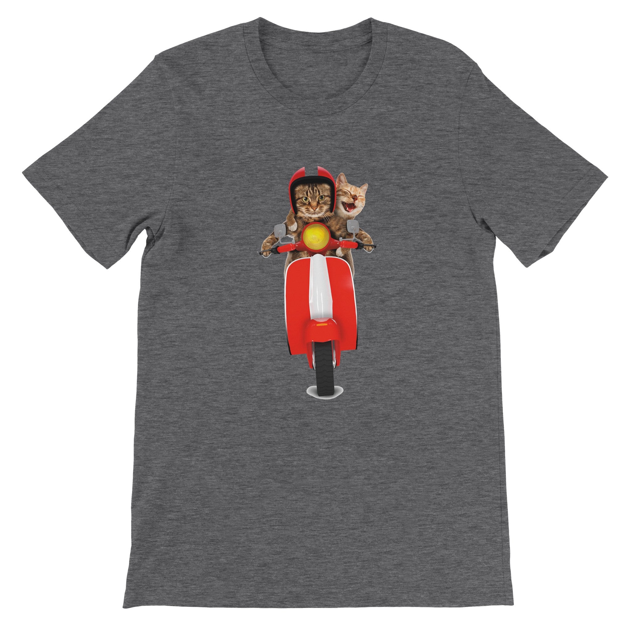 Budget Unisex Crewneck T-shirt/Dog-Cat-Vespa - Enet Images