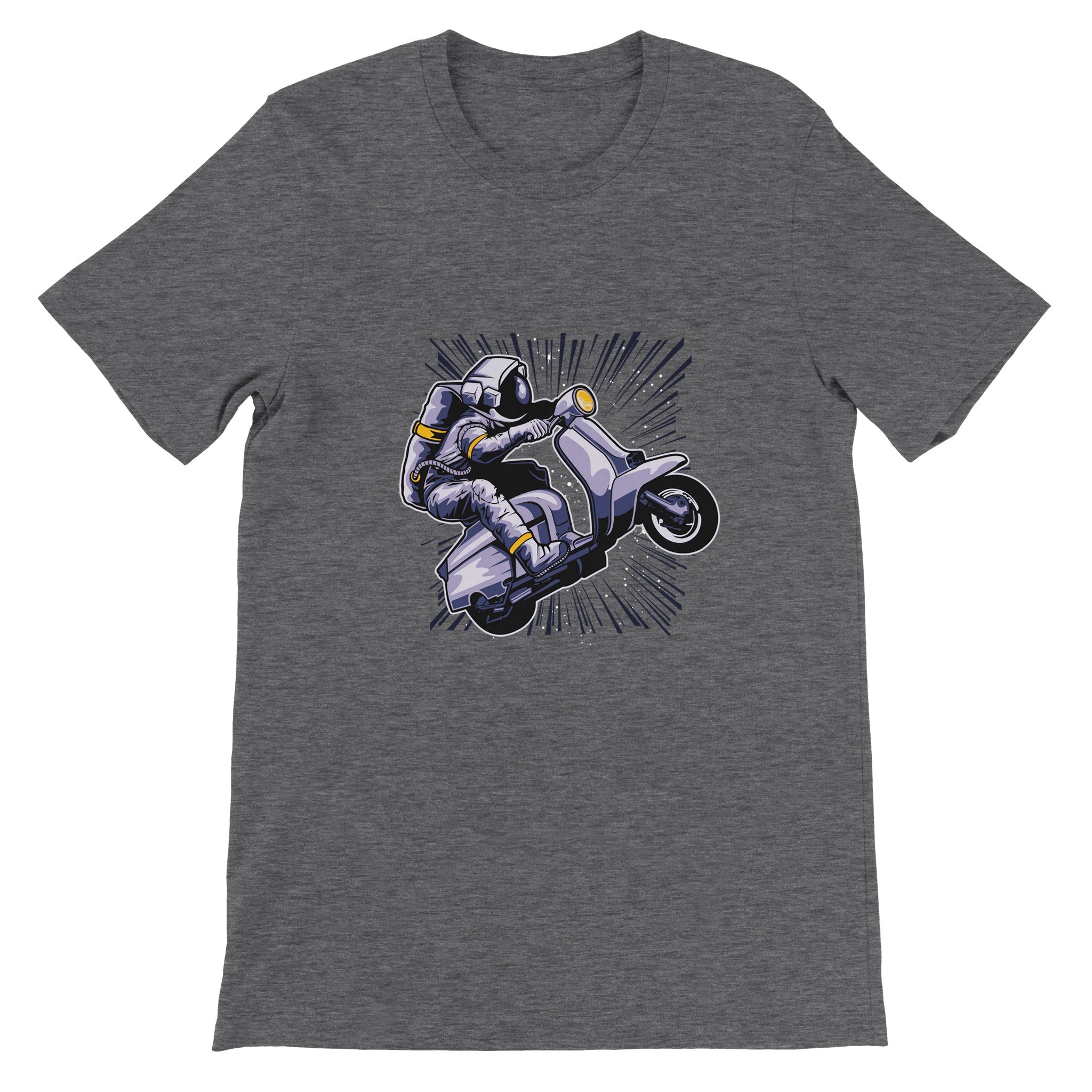 Budget Unisex Crewneck T-shirt/Astronaut-Vespa - Enet Images