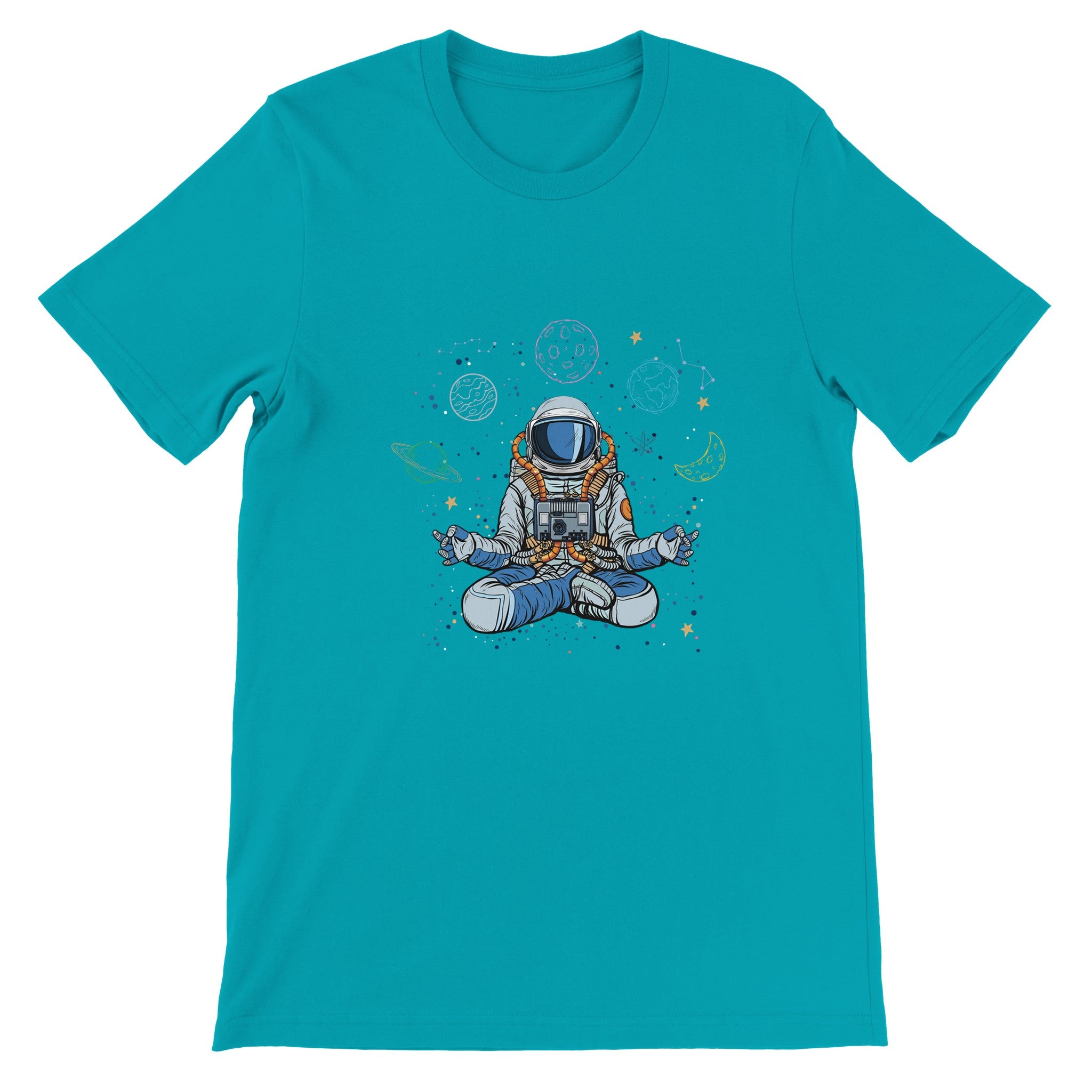 Budget Unisex Crewneck T-shirt/Astronaut-Yoga - Enet Images