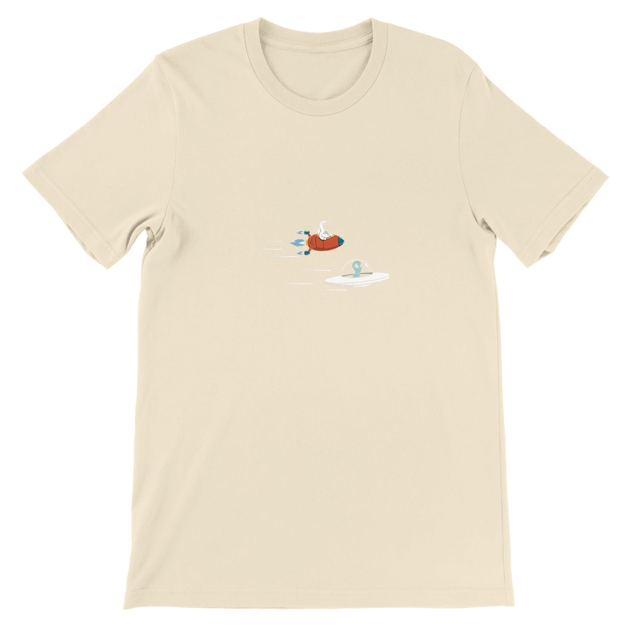 Budget Unisex Crewneck T-shirt/Astronaut-Vs-Allien - Enet Images