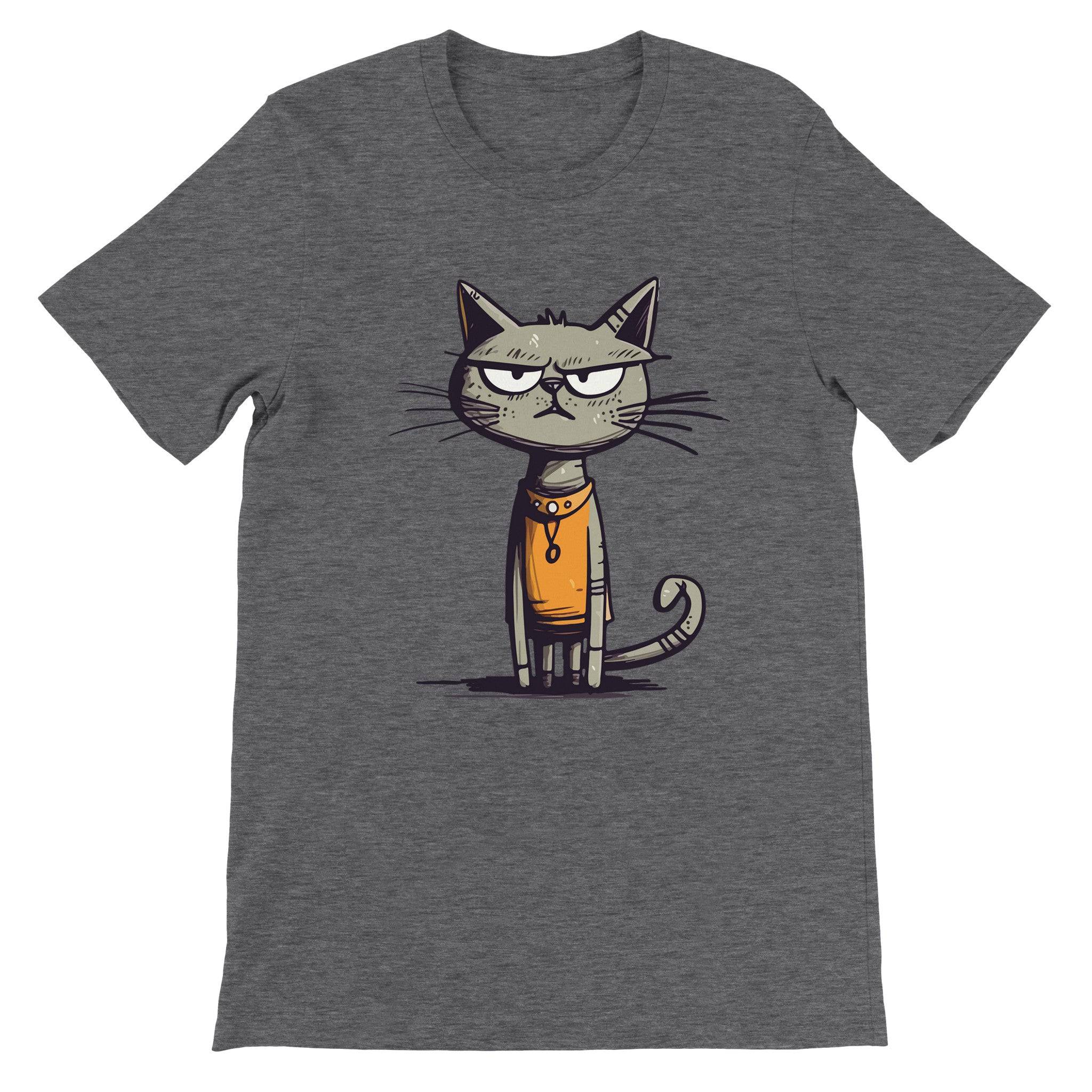 Budget Unisex Crewneck T-shirt/Egyptian-Funny-Cat - Enet Images