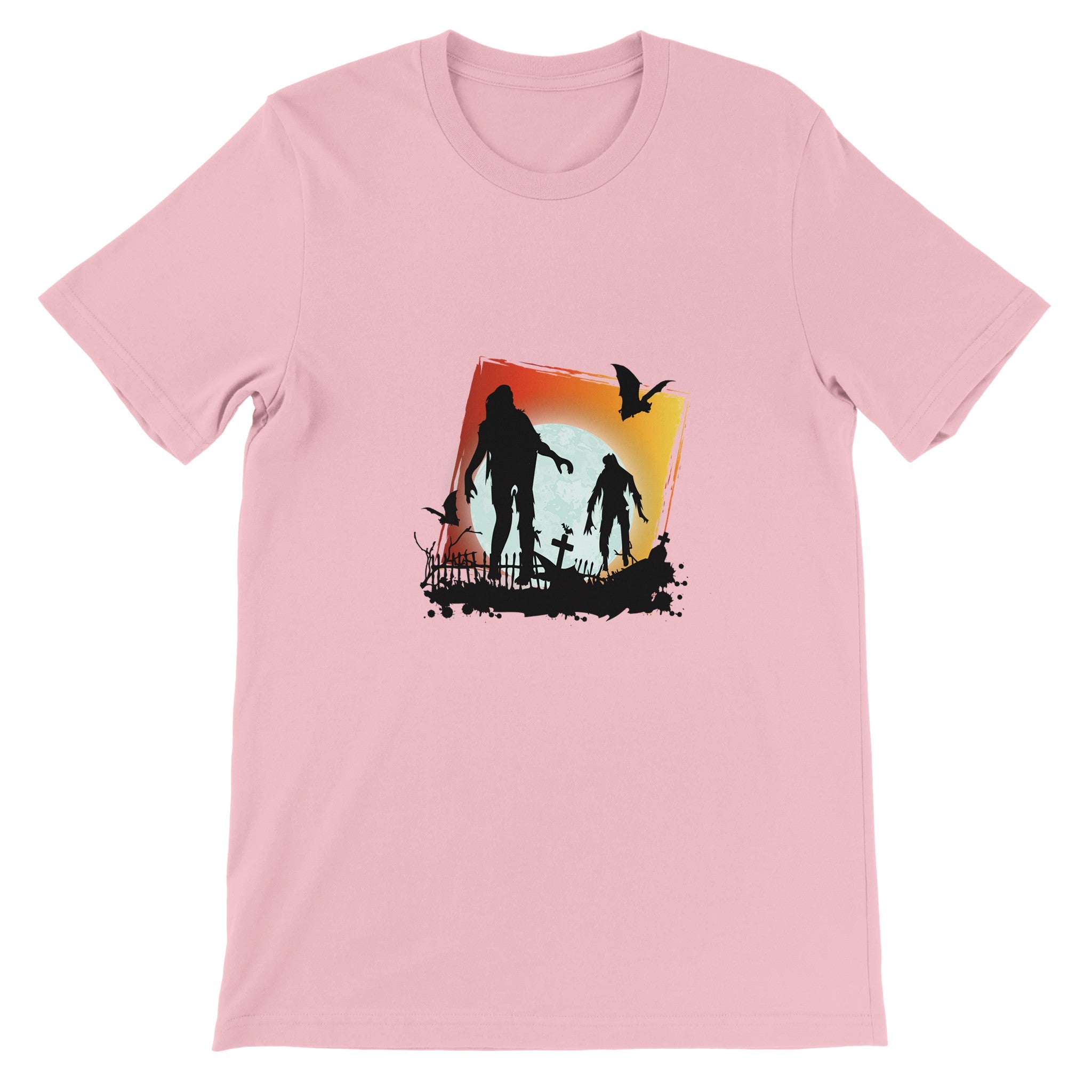 Budget Unisex Crewneck T-shirt/Zombies-Night-Out - Enet Images