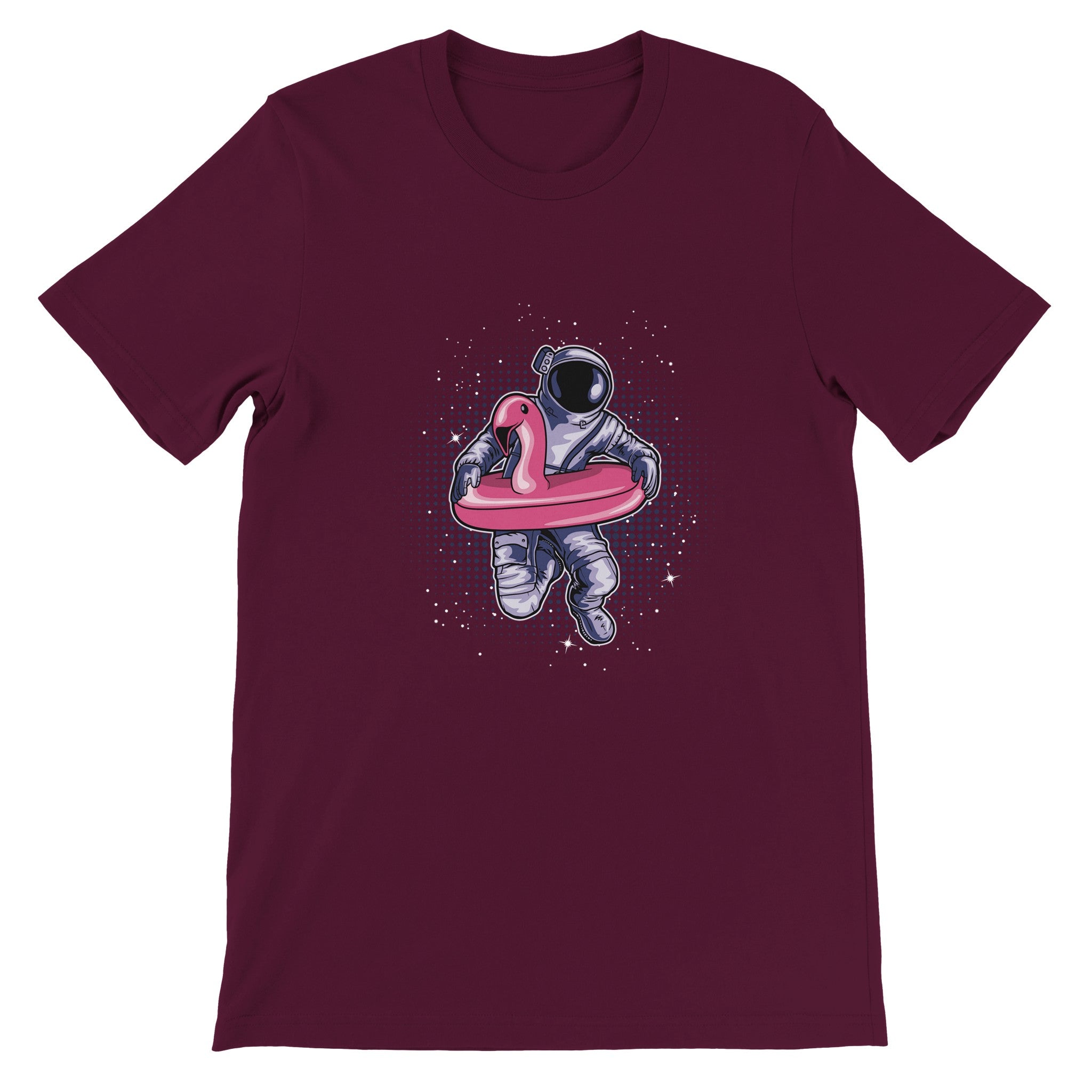 Budget Unisex Crewneck T-shirt/Astronaut-Flamingo - Enet Images