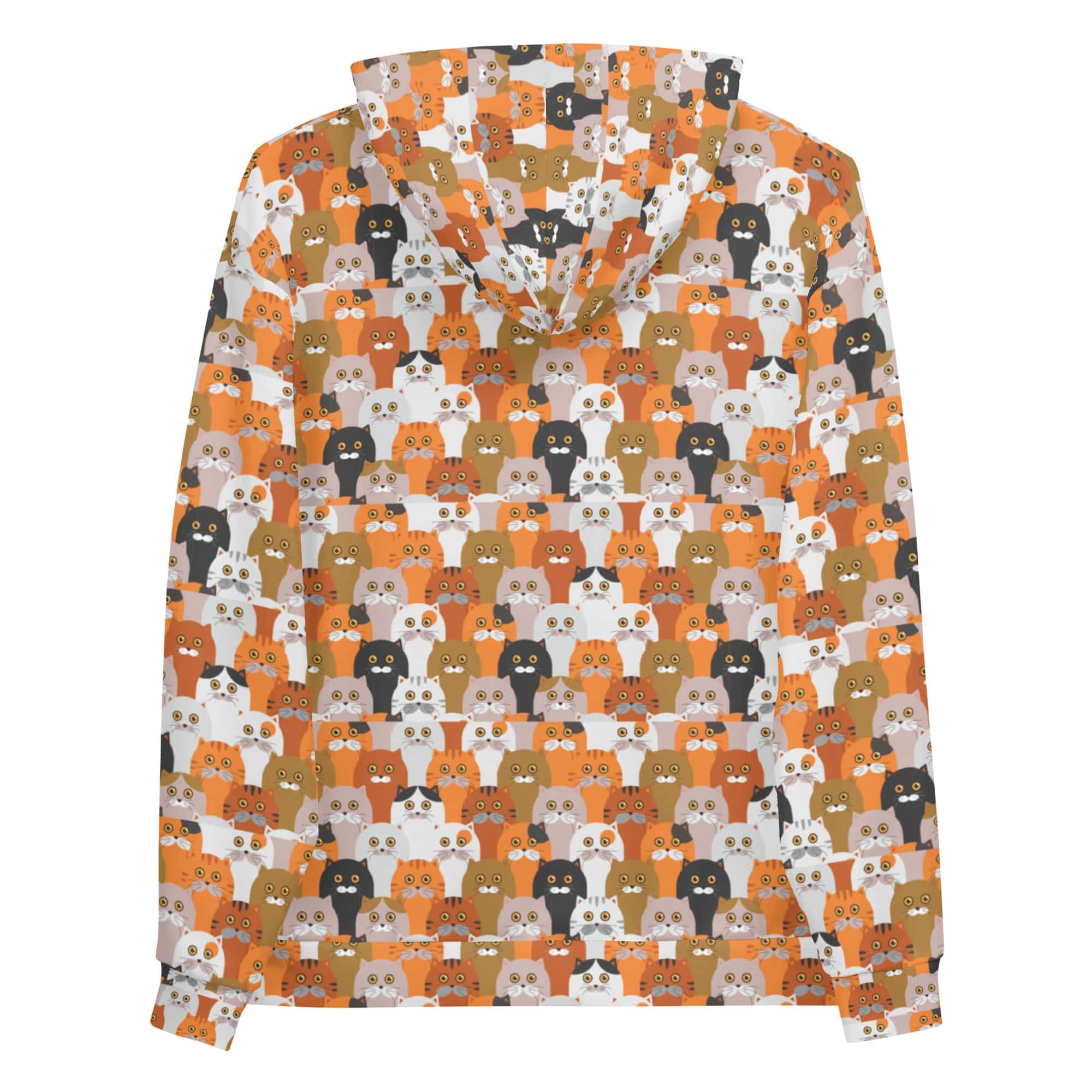 All-Over Print Unisex Hoodie/Crowd-Of-Funny-Cats - Enet Images