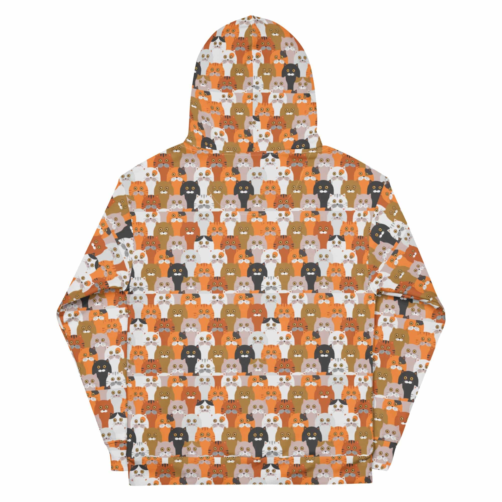 All-Over Print Unisex Hoodie/Crowd-Of-Funny-Cats - Enet Images