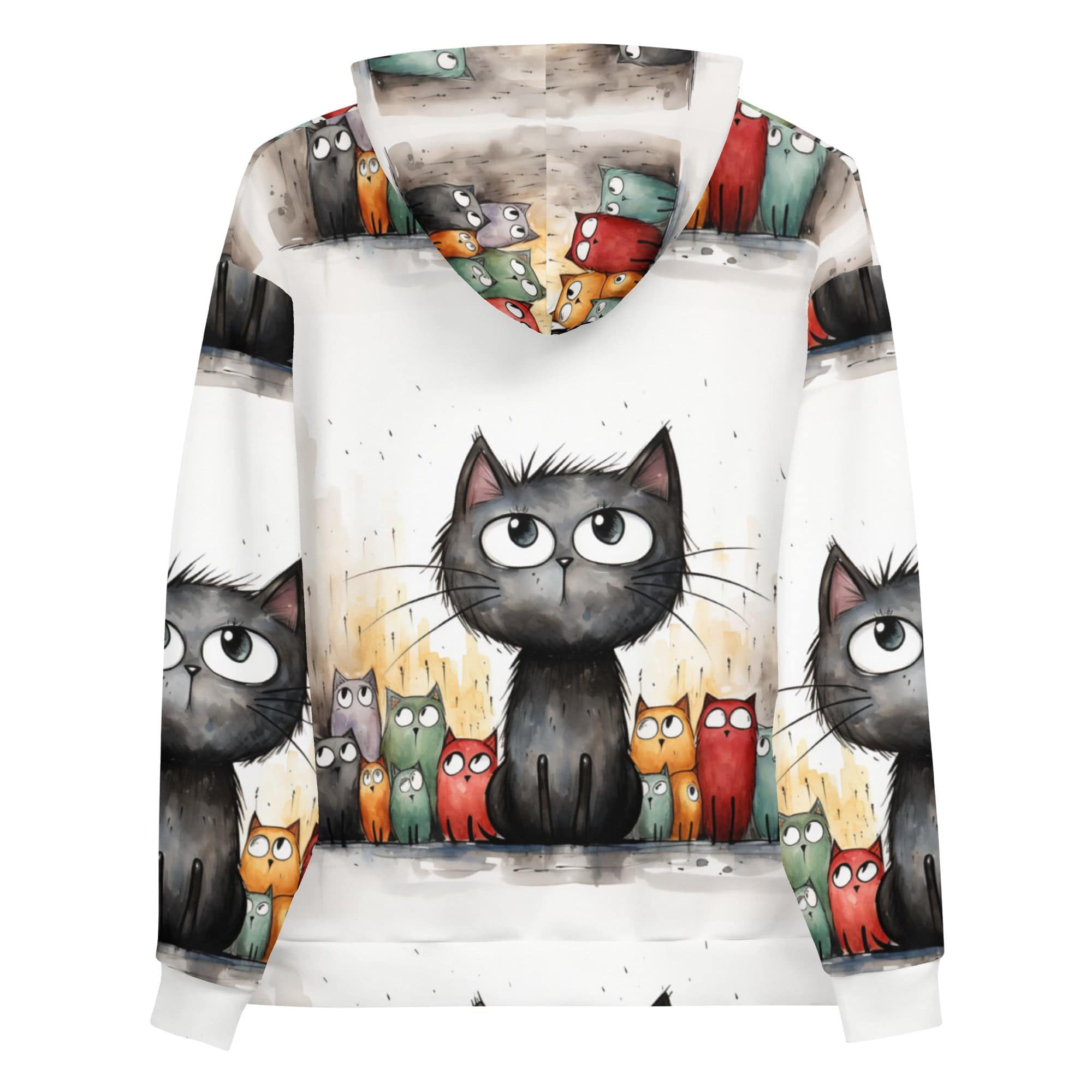 All-Over Print Unisex Hoodie/Art-Funny-Cat - Enet Images