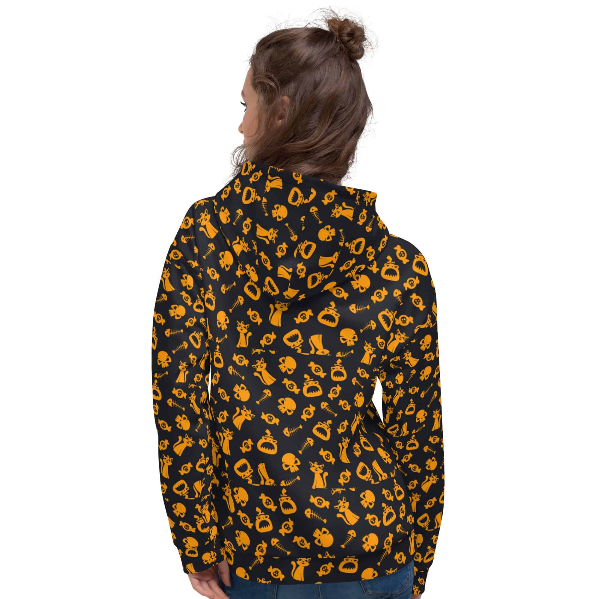 All-Over Print Unisex Hoodie/Spooky-Halloween - Enet Images