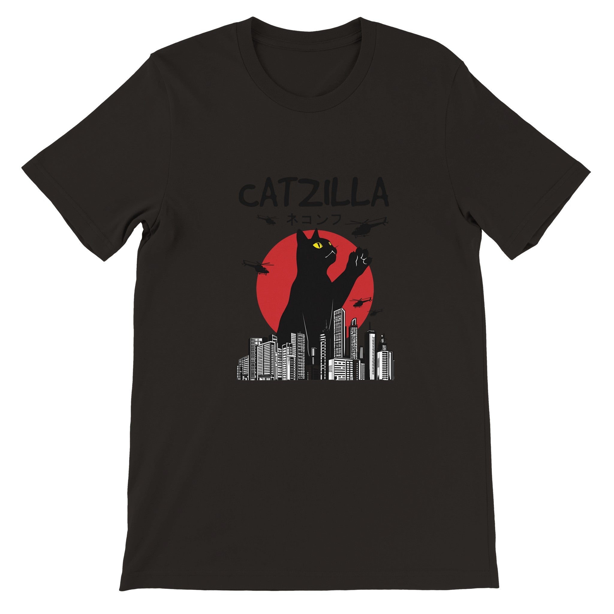 Budget Unisex Crewneck T-shirt/Catzilla - Enet Images