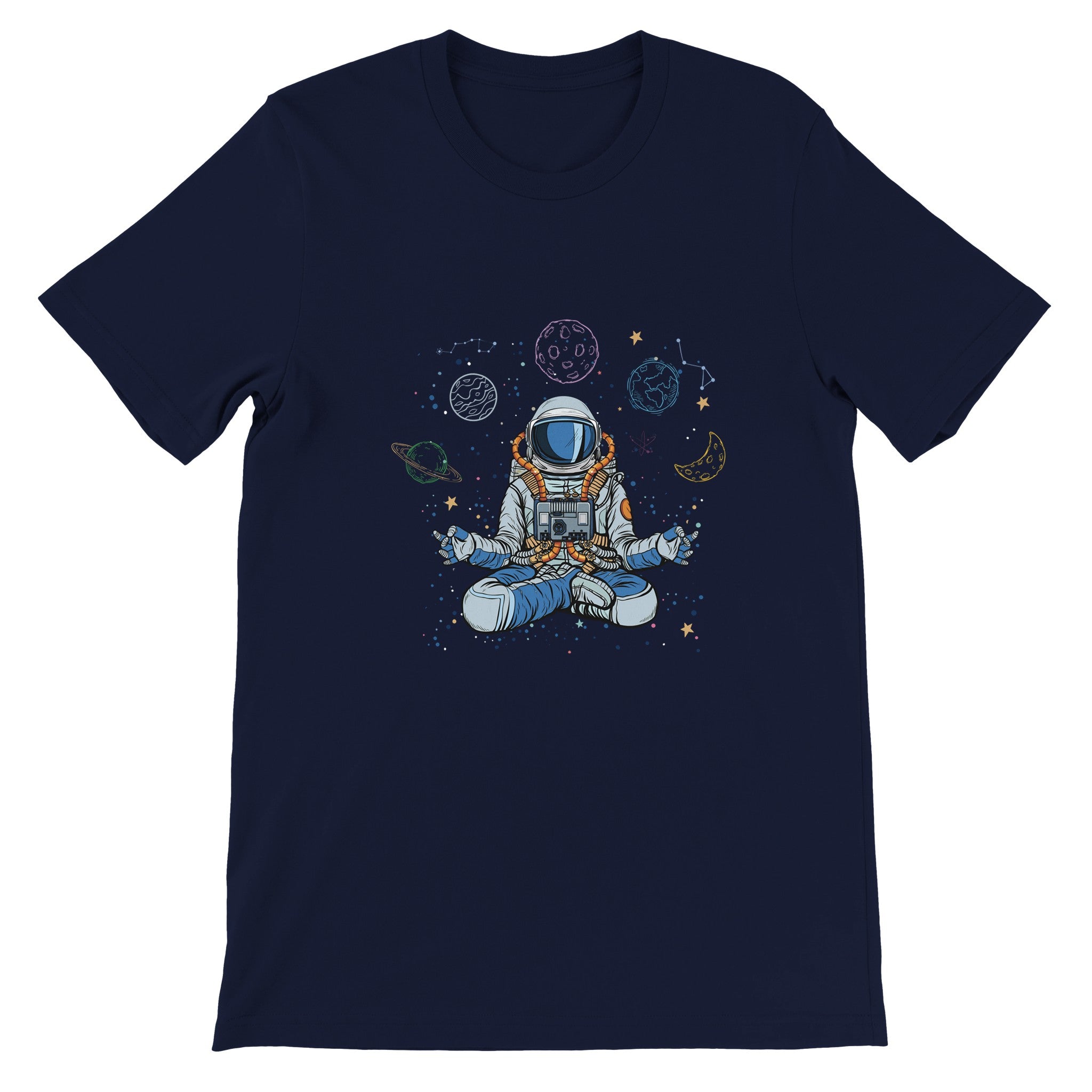 Budget Unisex Crewneck T-shirt/Astronaut-Yoga - Enet Images