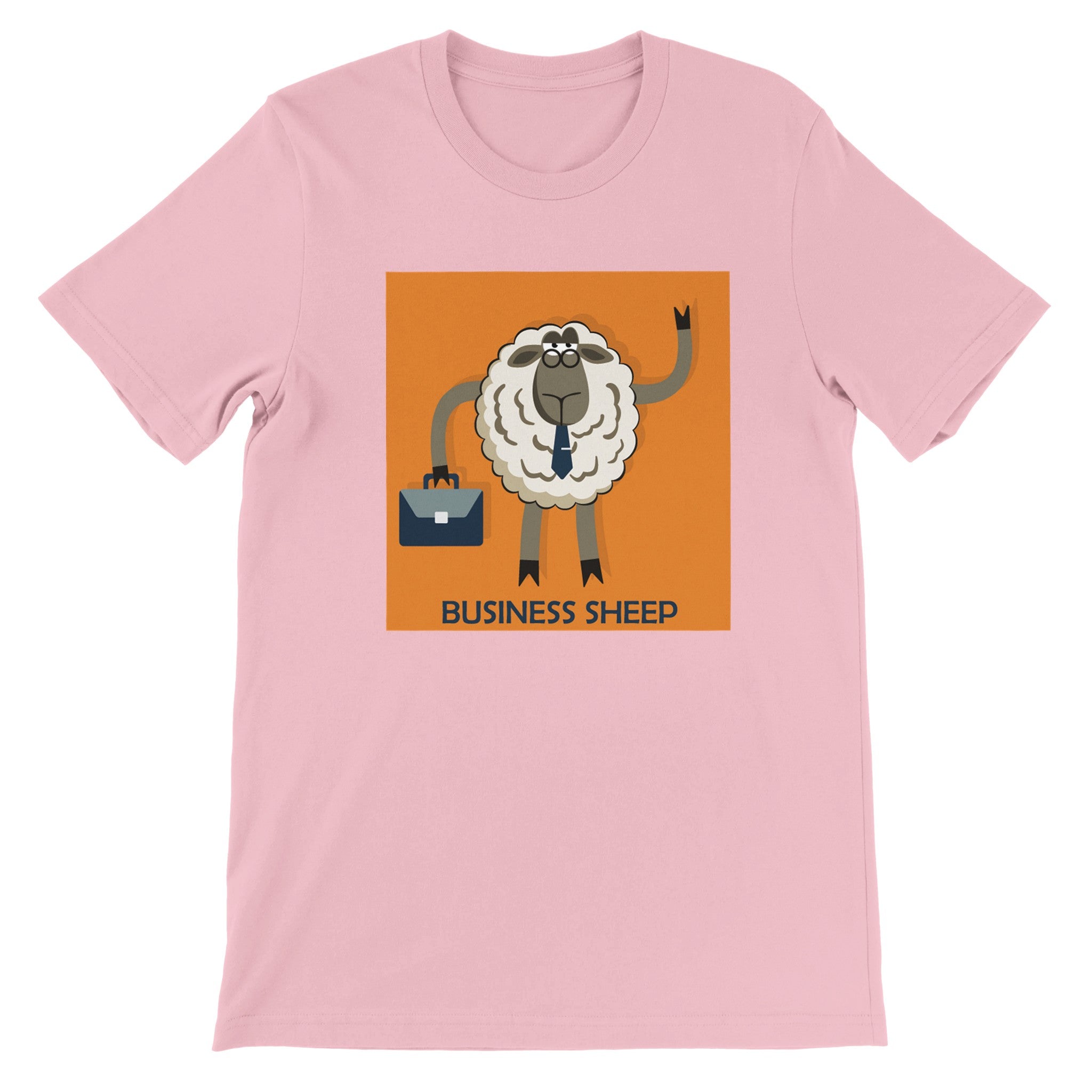Budget Unisex Crewneck T-shirt/Businnes-Sheep - Enet Images