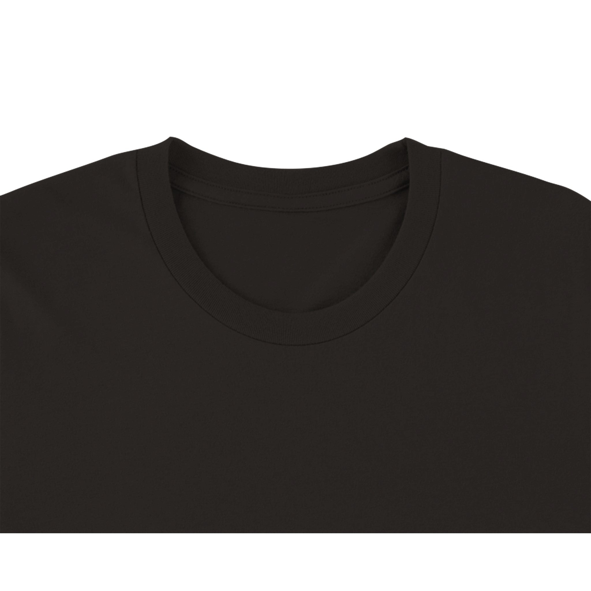 Budget Unisex Crewneck T-shirt/Black-Cat-Starry-Night-Halloween - Enet Images