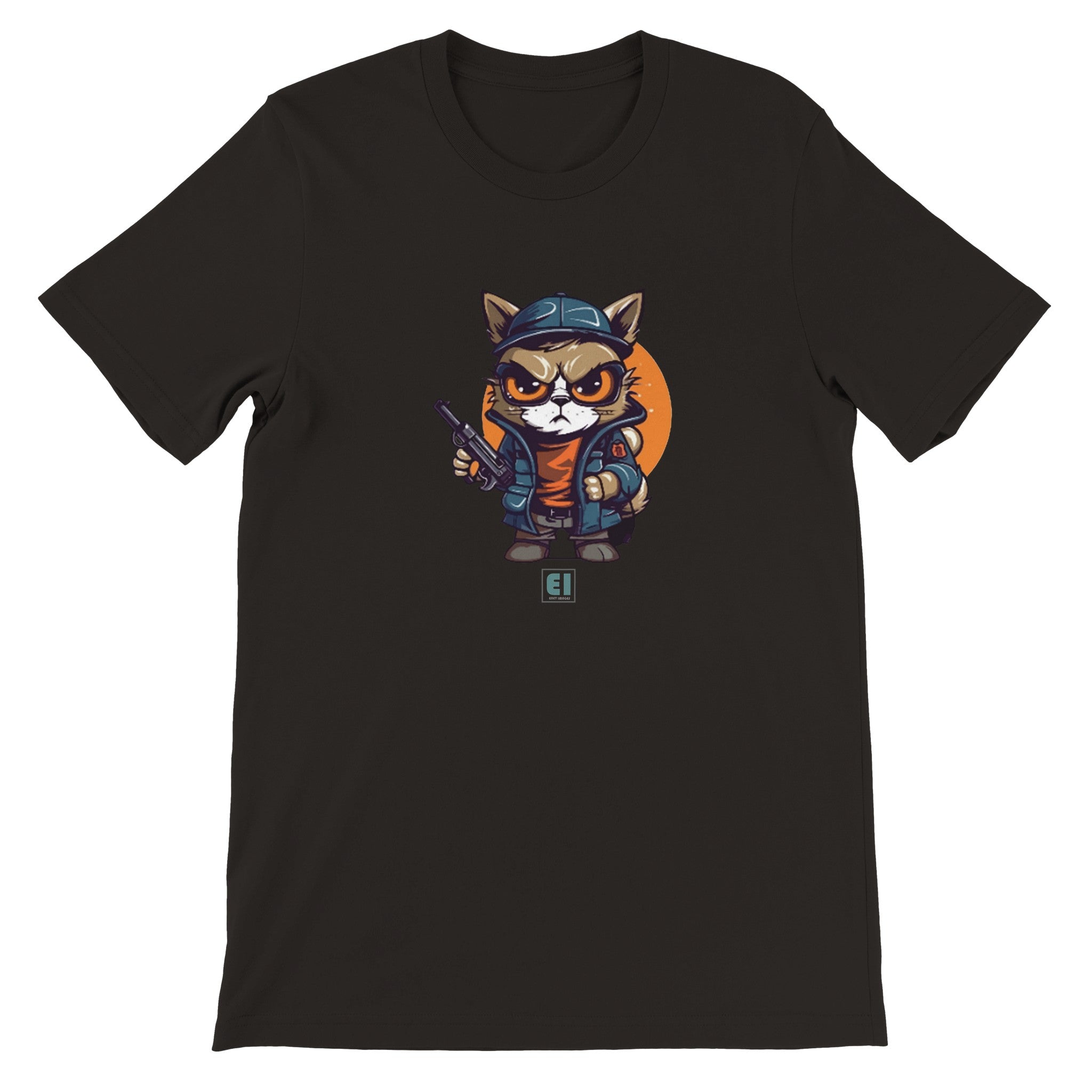 Budget Unisex Crewneck T-shirt/Cat-Fellow - Enet Images