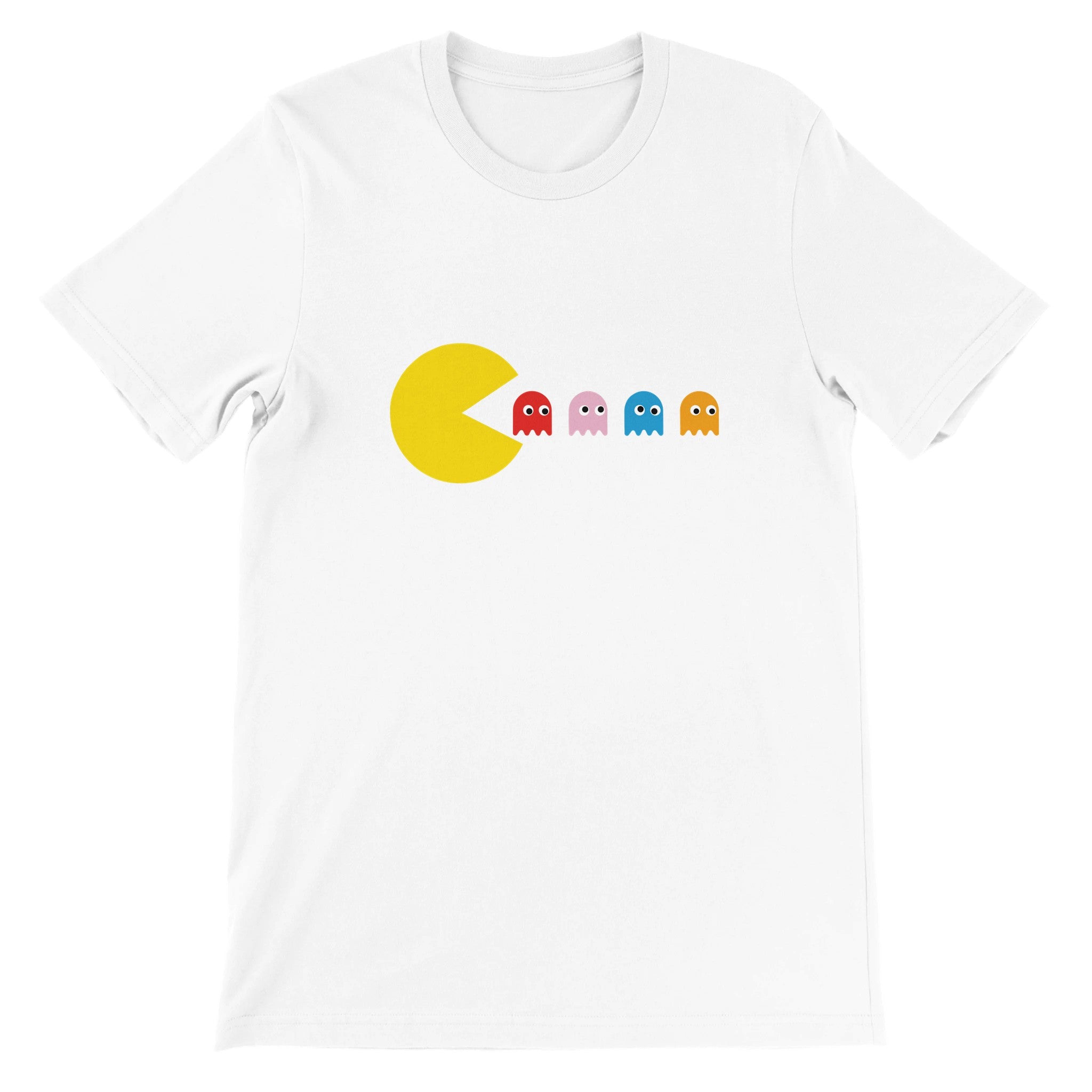 Budget Unisex Crewneck T-shirt/Pac-man-2 - Enet Images