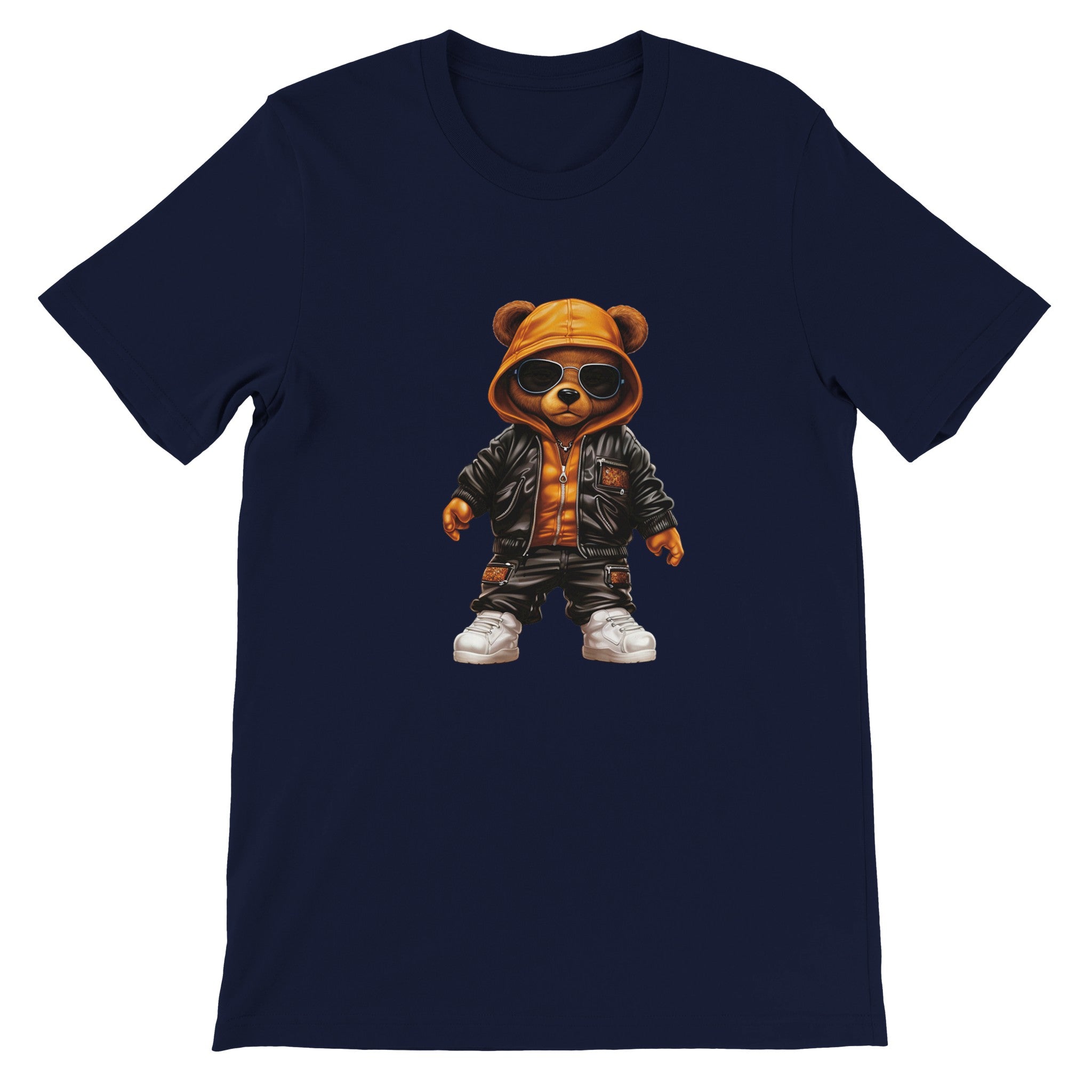 Budget Unisex Crewneck T-shirt/Hip-Hop-Teddy-Bear - Enet Images