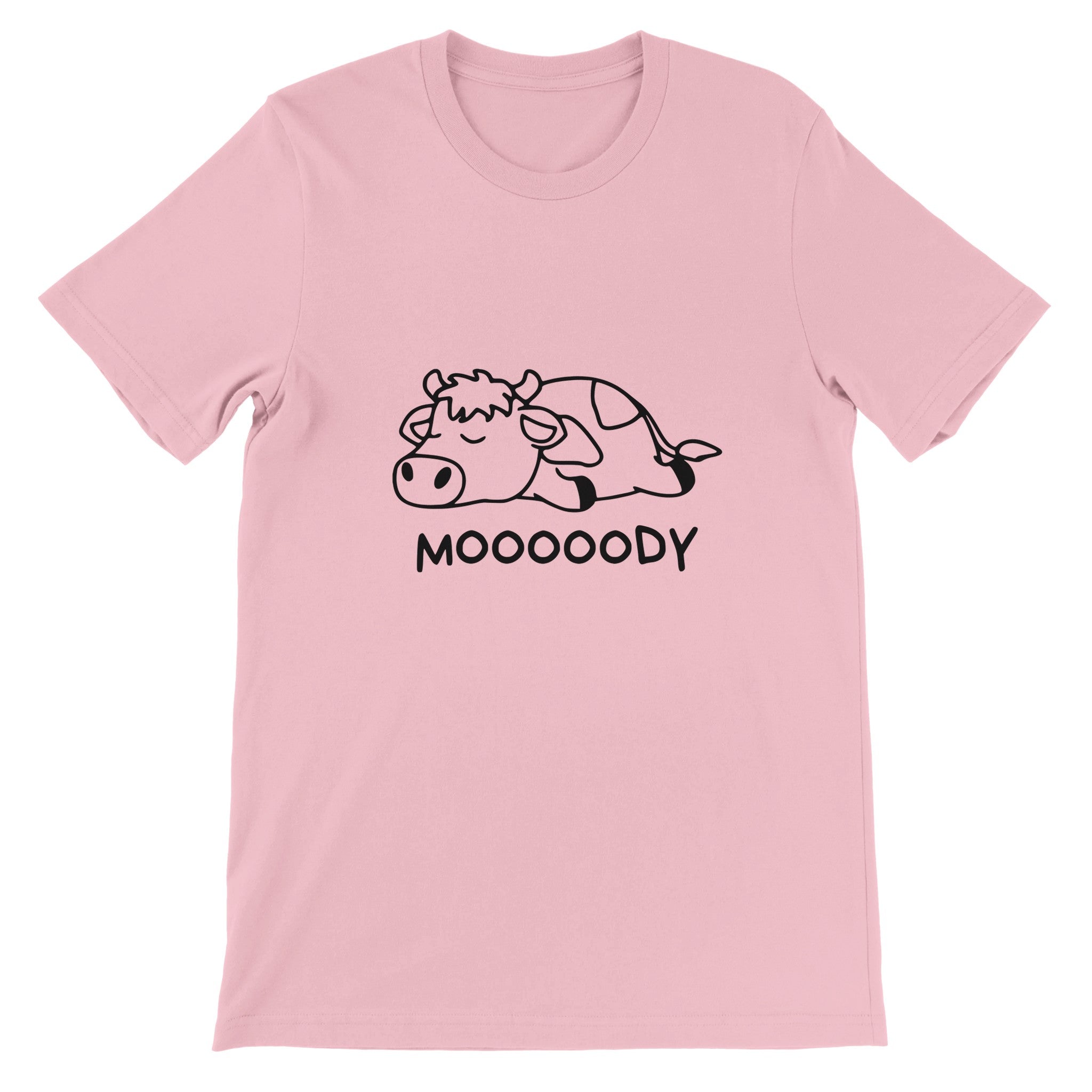Budget Unisex Crewneck T-shirt/Moody-Cow - Enet Images