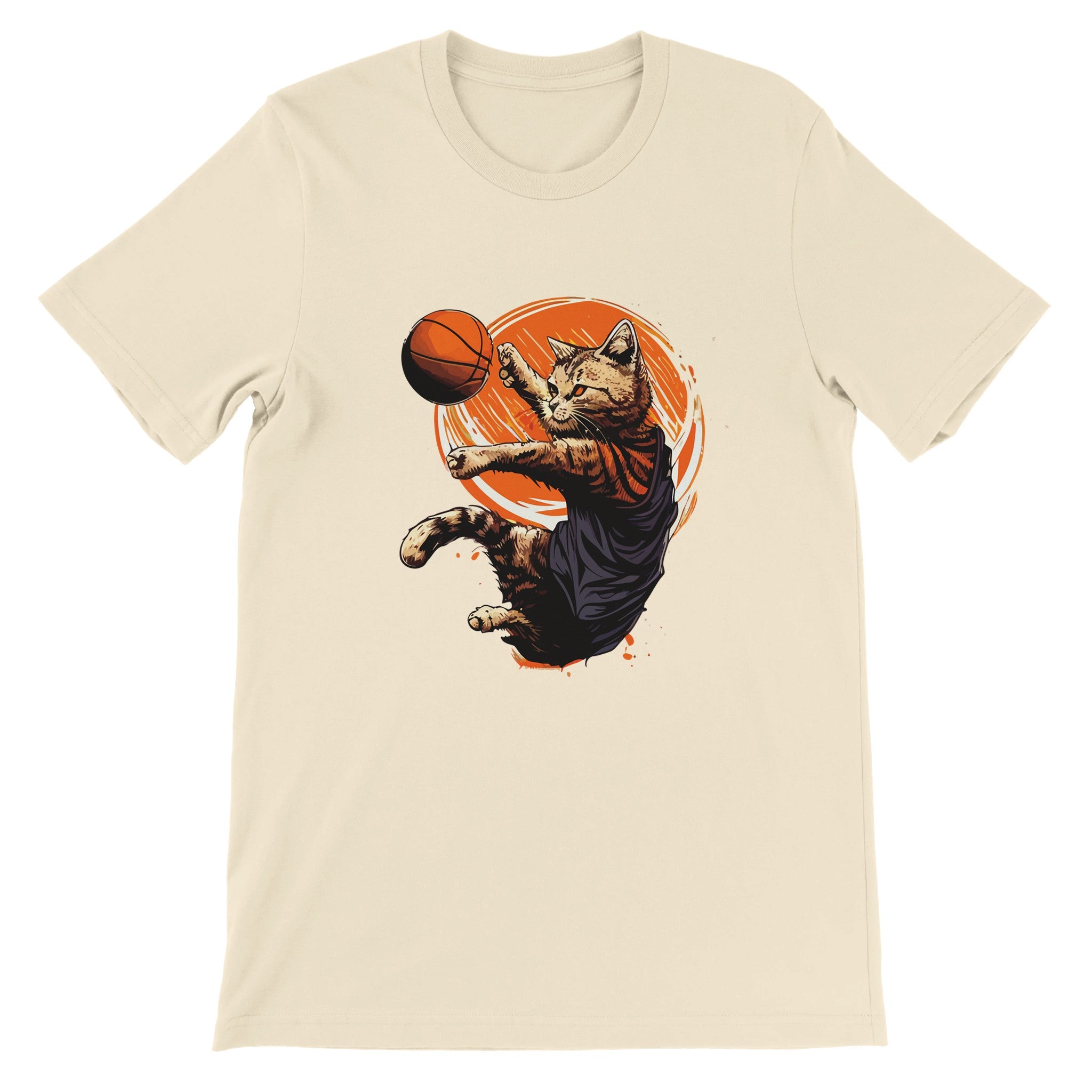 Budget Unisex Crewneck T-shirt/Cat-Basket - Enet Images