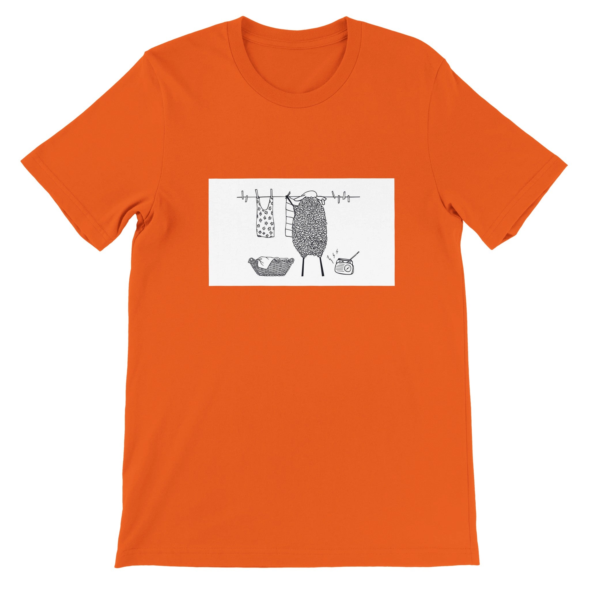 Budget Unisex Crewneck T-shirt/Sheep-Housewife - Enet Images