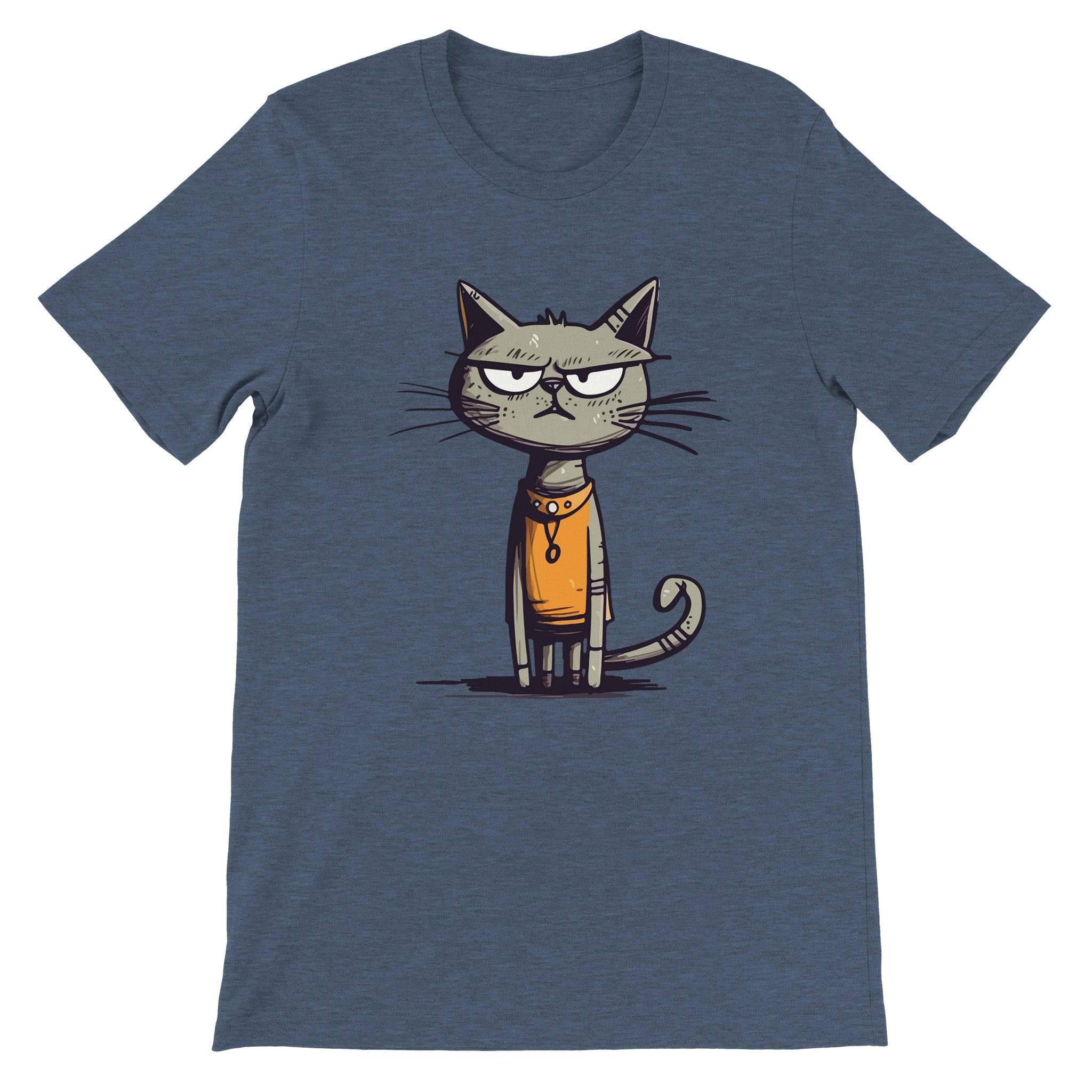 Budget Unisex Crewneck T-shirt/Egyptian-Funny-Cat - Enet Images